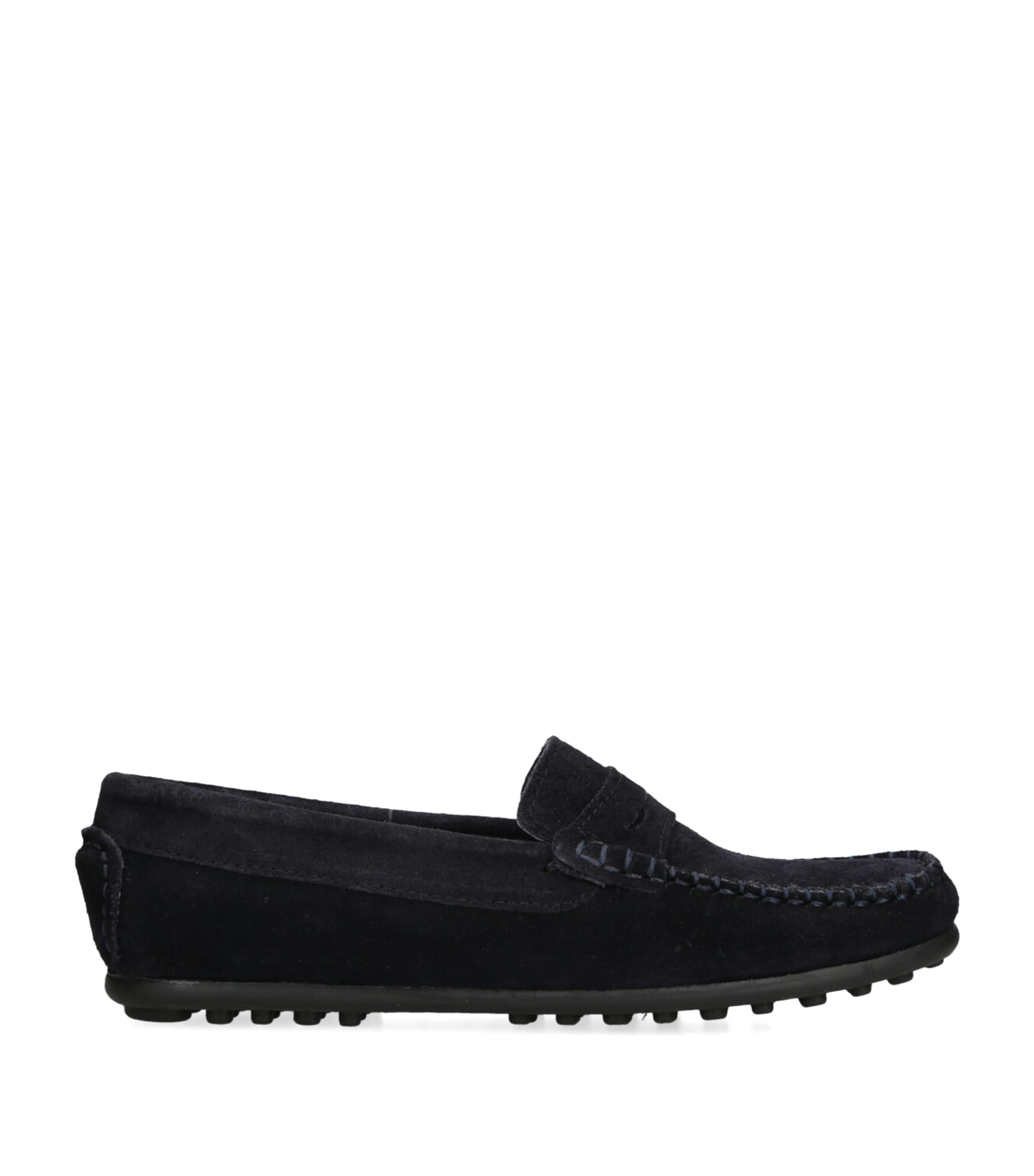 papouelli Leather Felix Loafers Navy