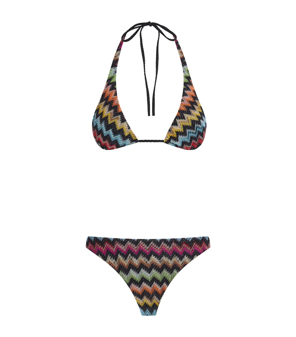 Missoni Womens Zigzag Playful Halterneck Bikini
