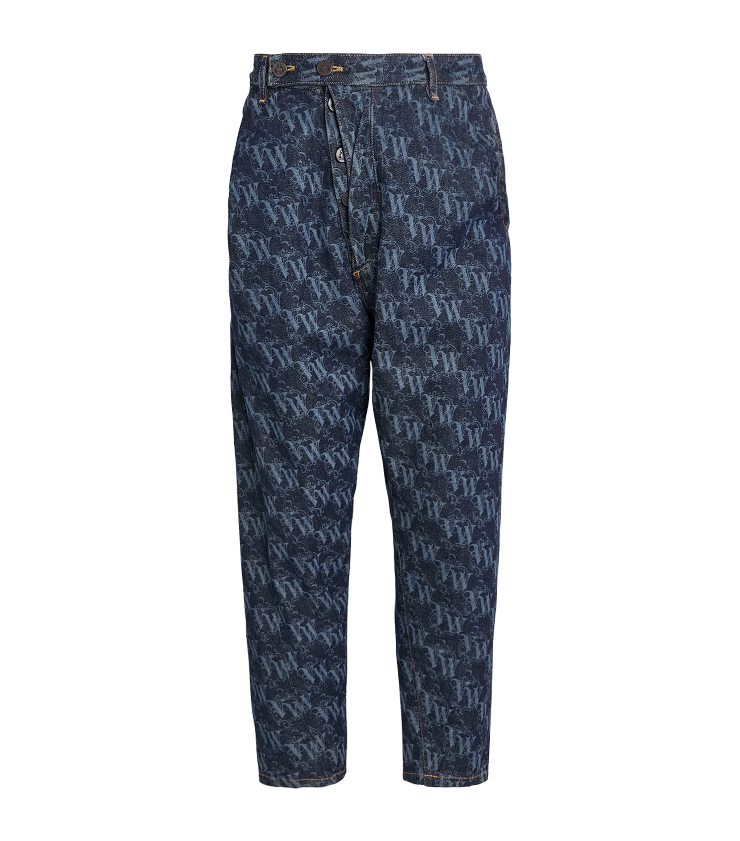 Organic Denim Drunken Logo Jeans