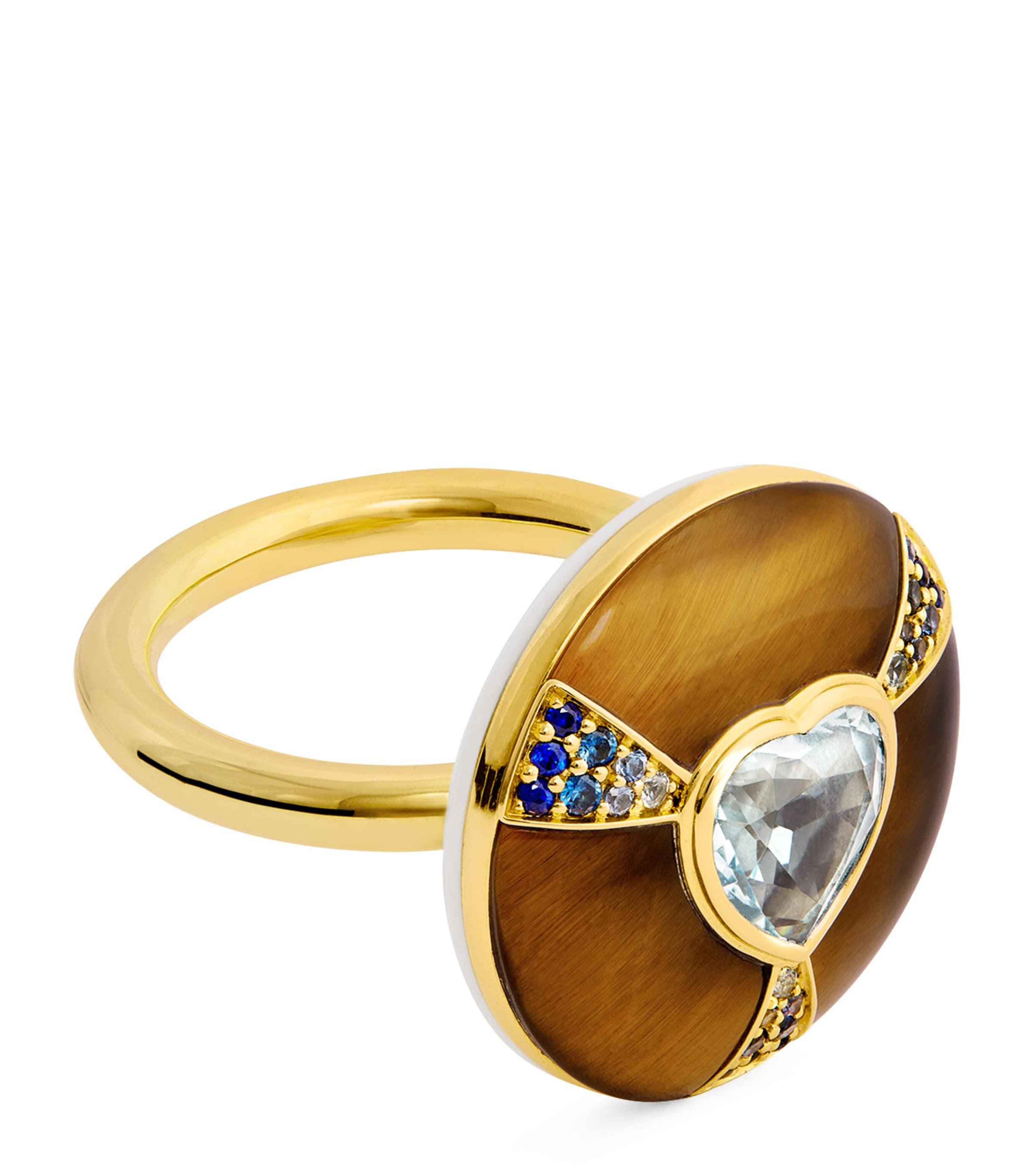 Yellow Gold and Mixed Stone Balance Ring