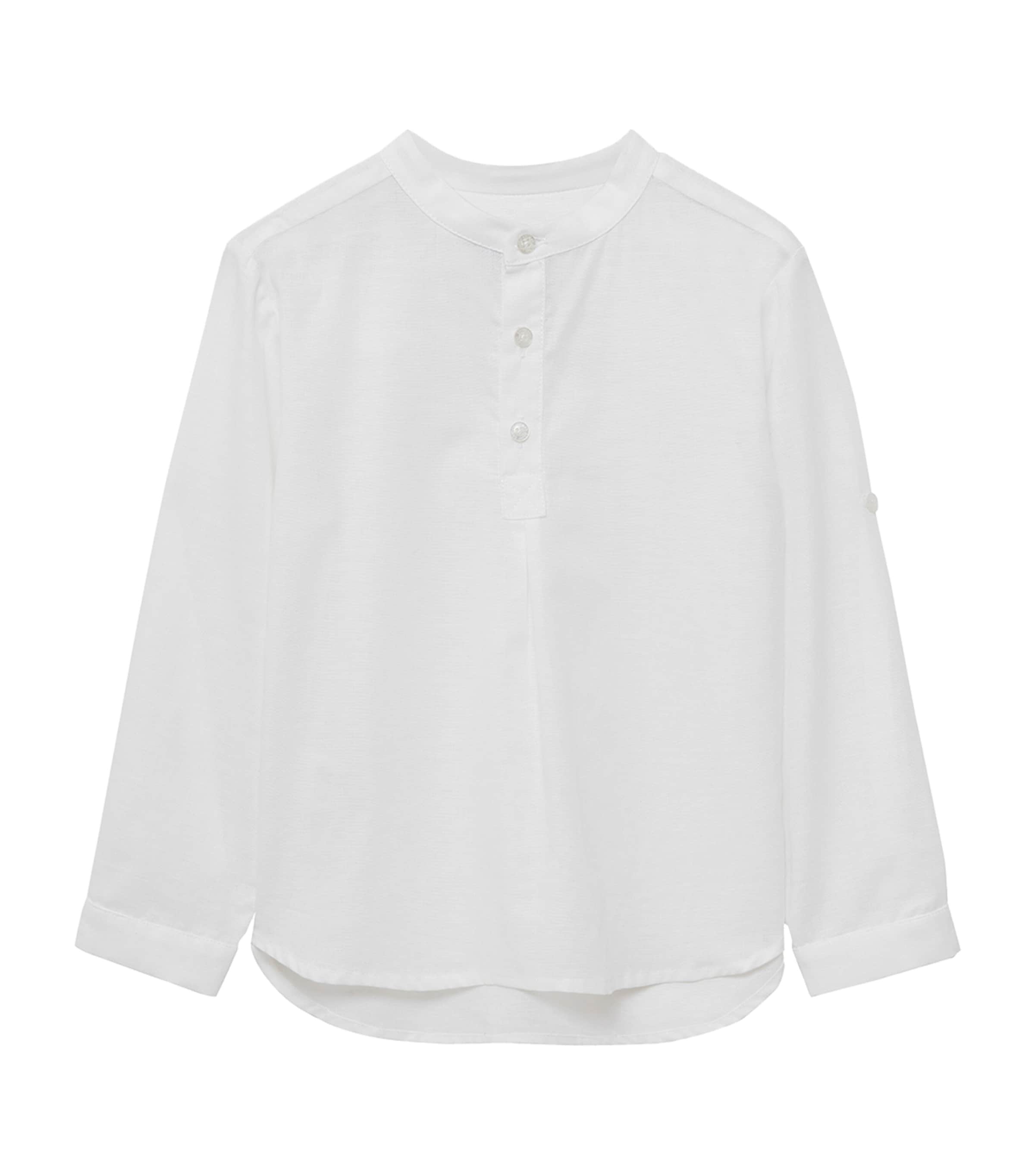 Trotters Cotton-Linen Oscar Shirt (2-3 Years) White