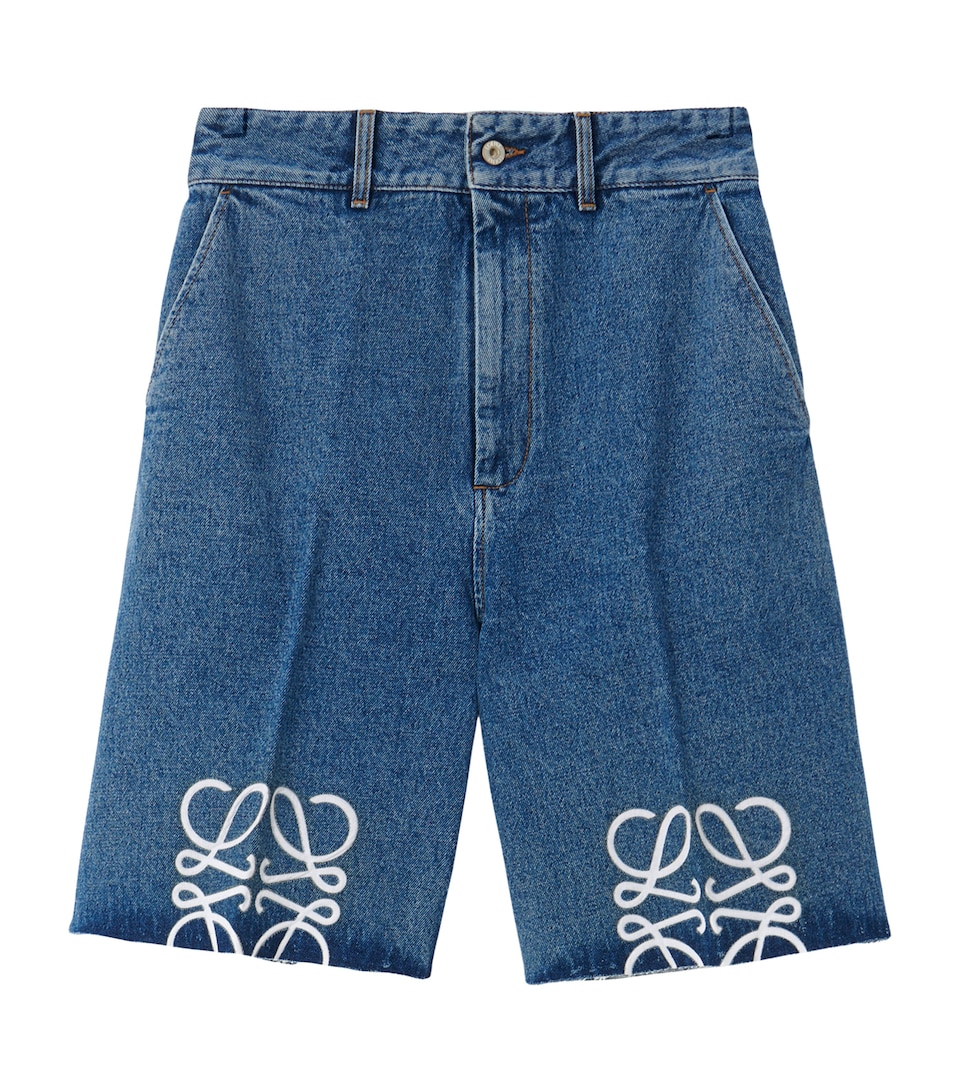Denim Anagram Shorts