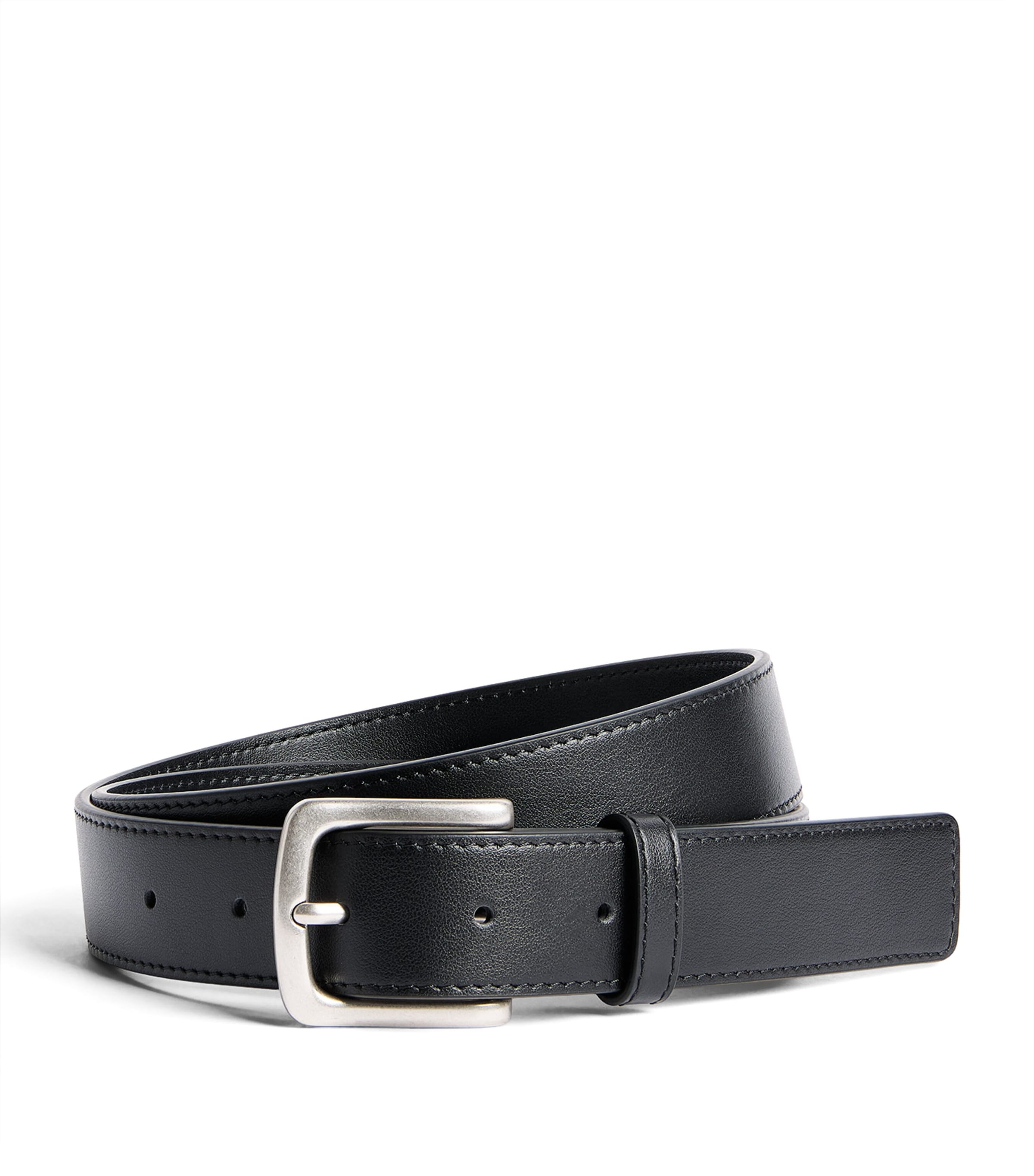 System Leather Belt Black