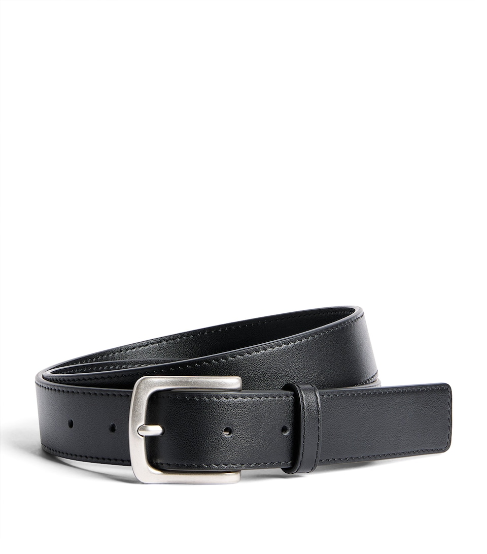 System Leather Belt Black
