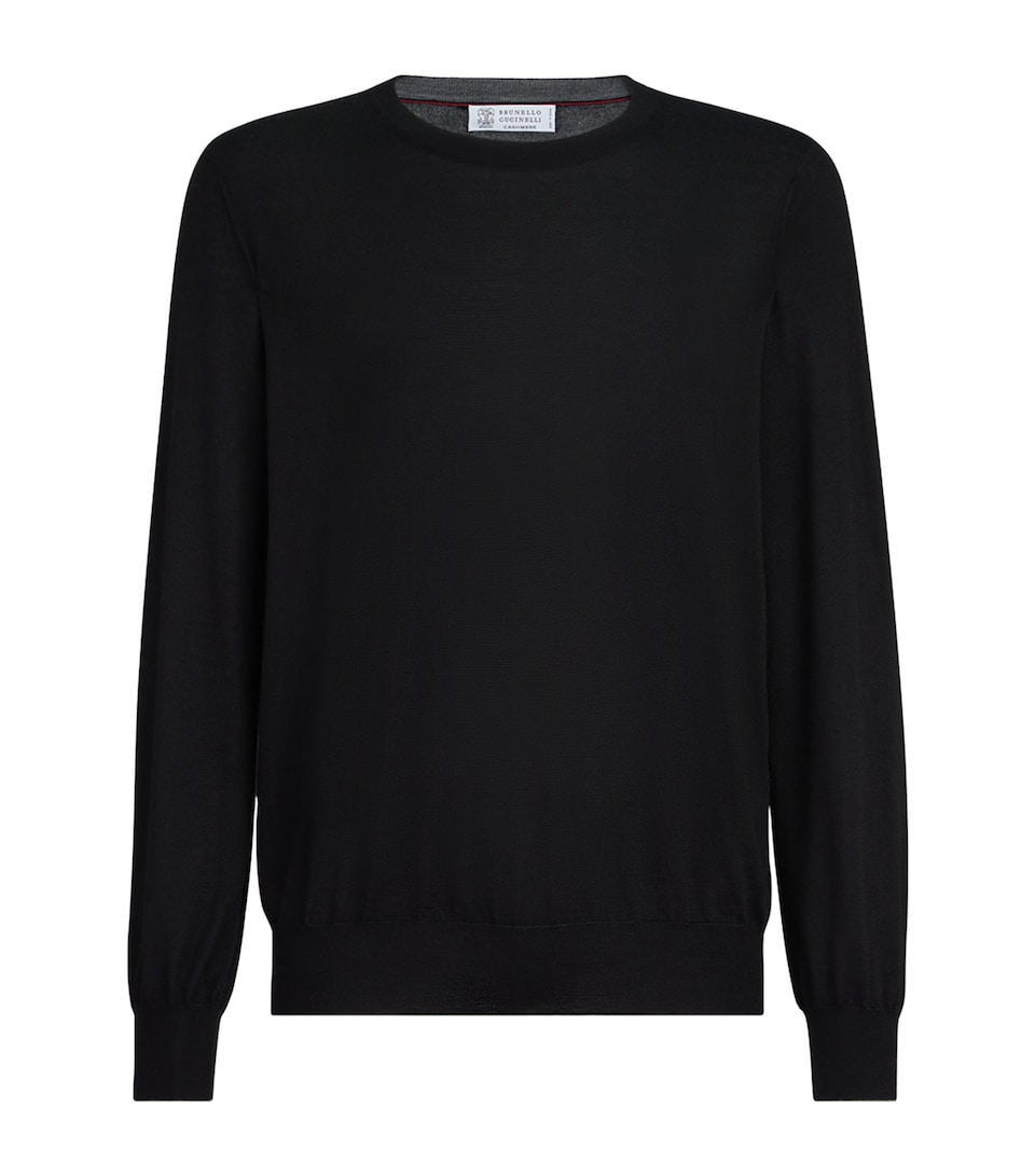 Cashmere-Silk Crew-Neck Sweater
