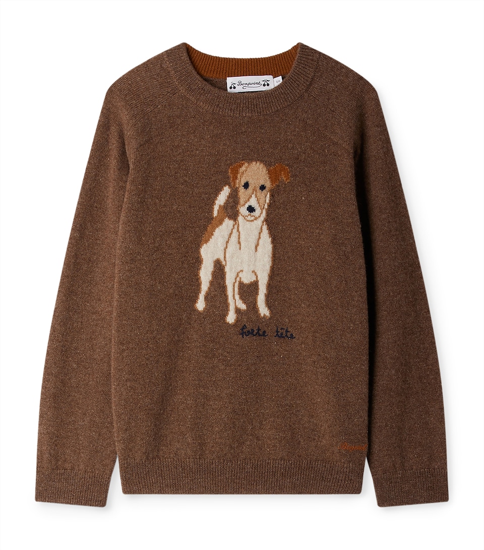 Cashmere Jacquard Sweater (4-8 Years)