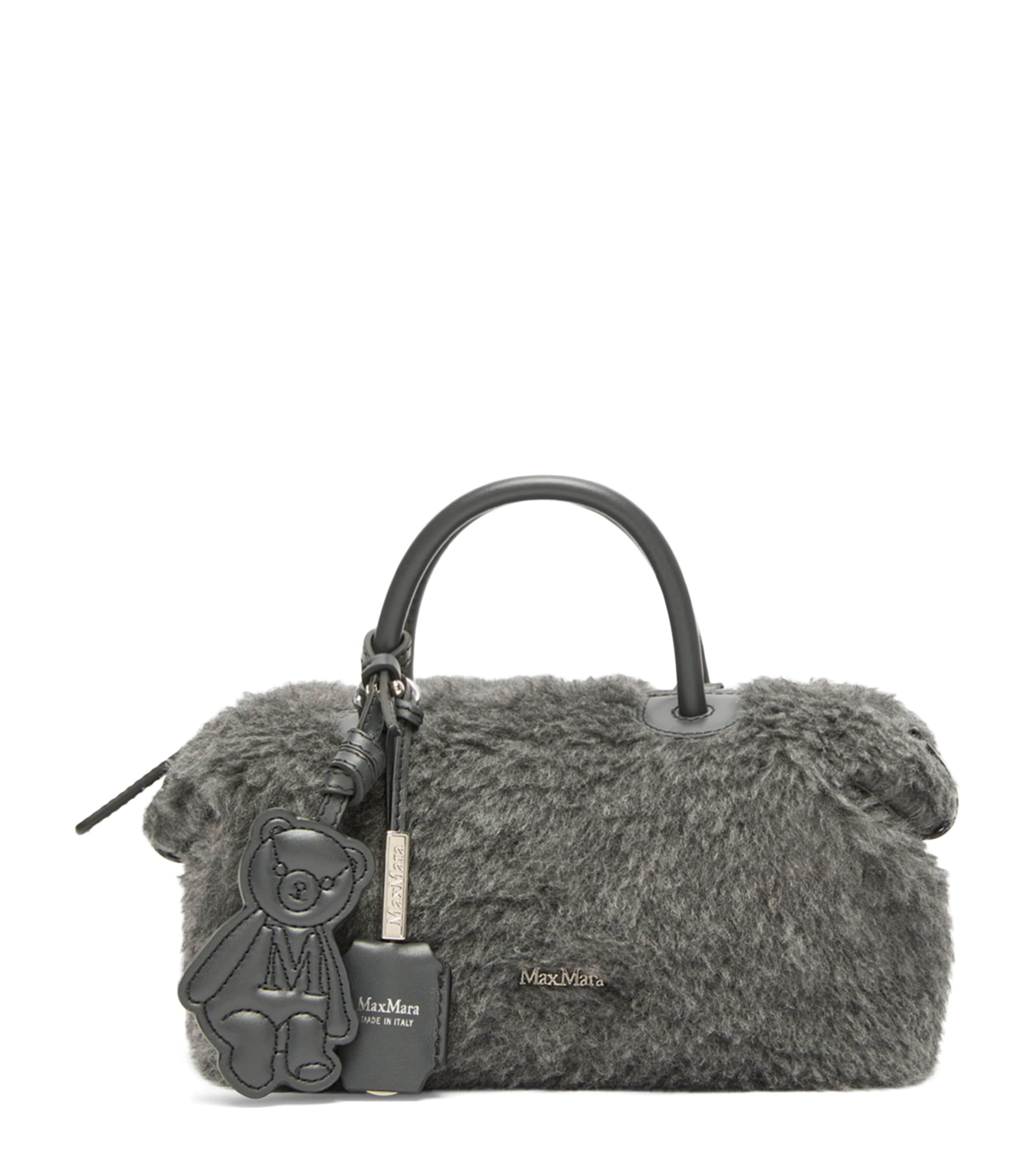 Max Mara Teddy Top-Handle Bag Medium Grey