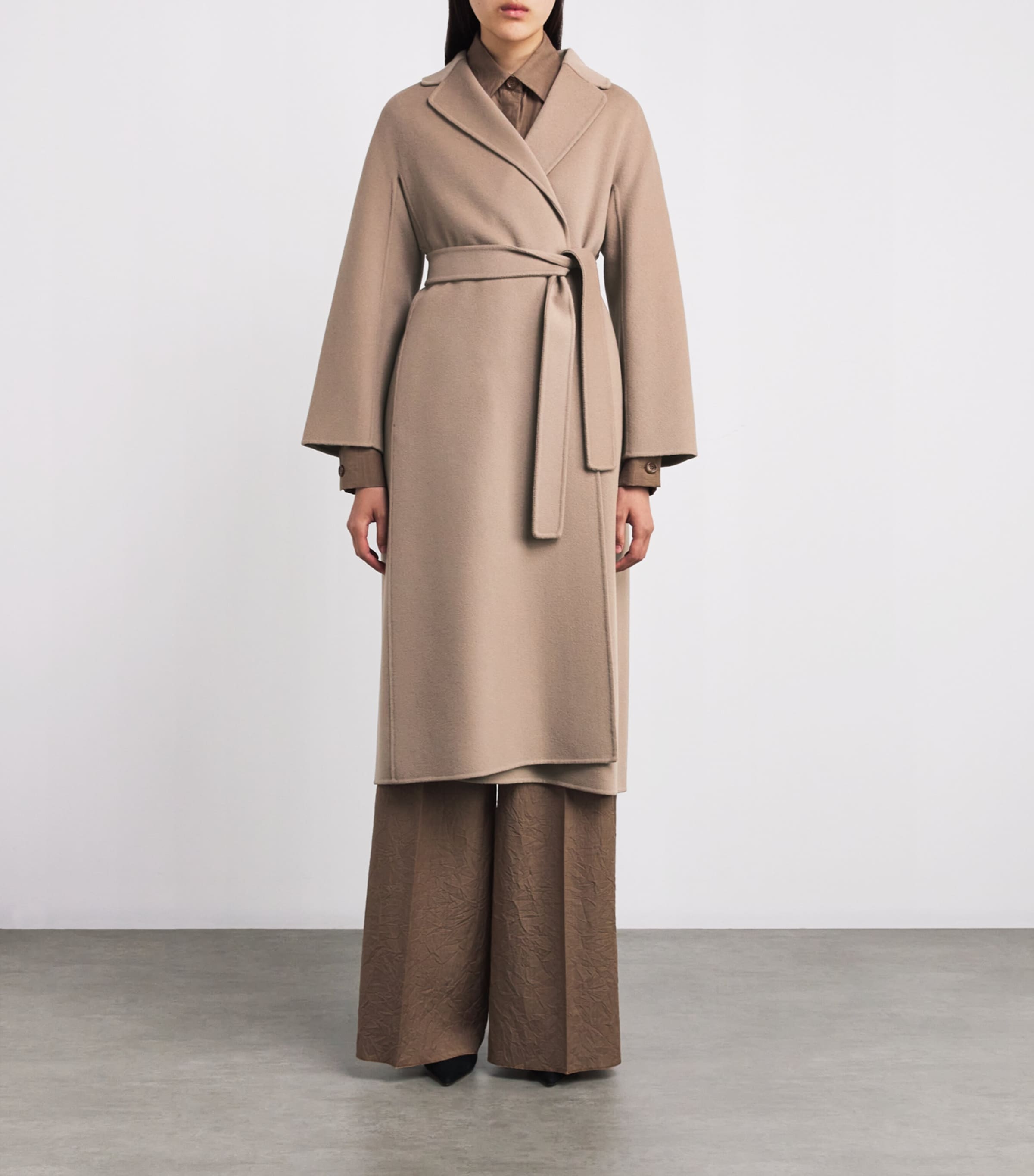 コート MAX MARA Women Trench Coats MESCAL001 Beige Women's Technical Fabric and Cotton Trench Coats | Max Mara