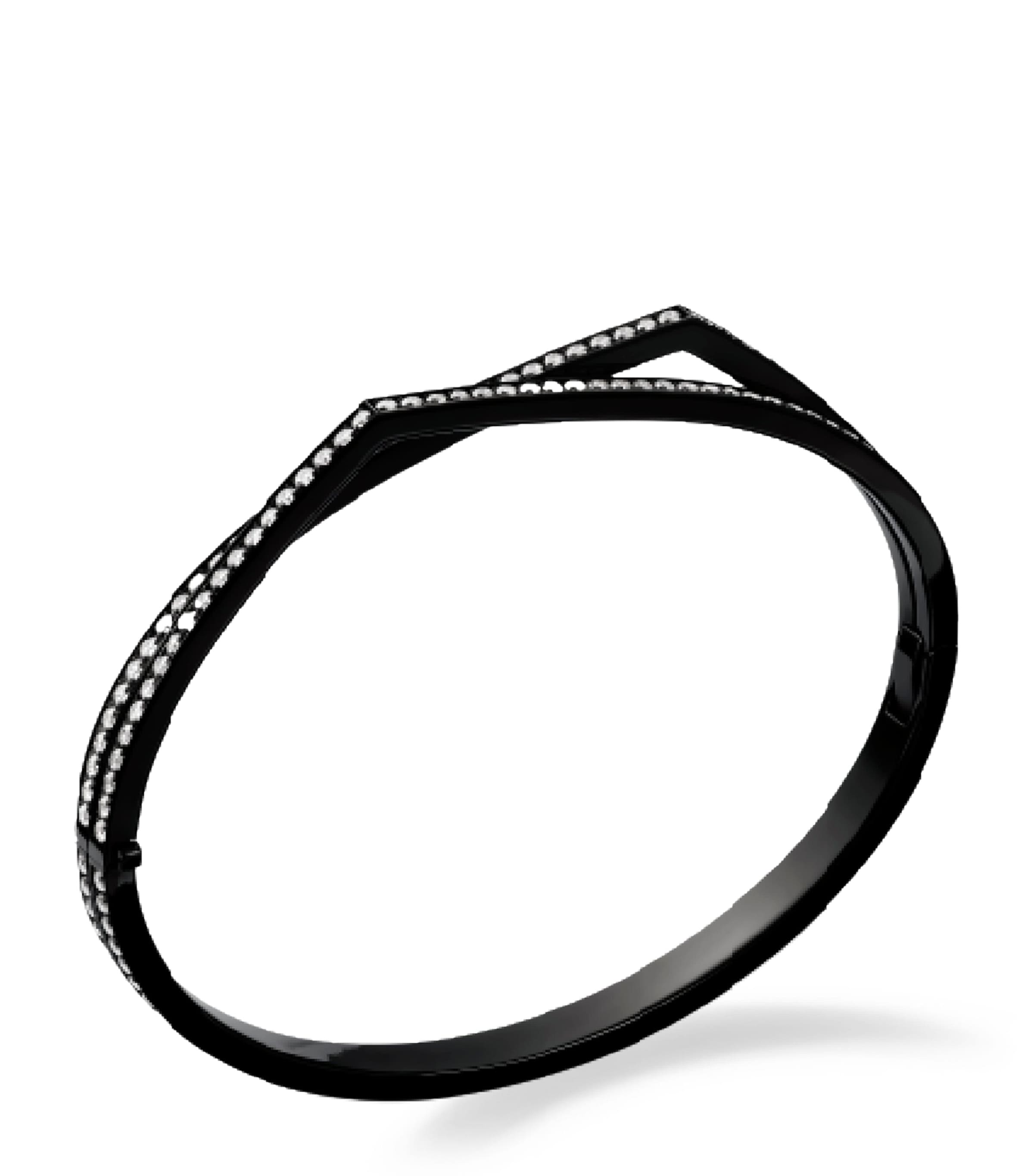 Repossi Black Gold and Diamond Anifer Bangle Black Gold
