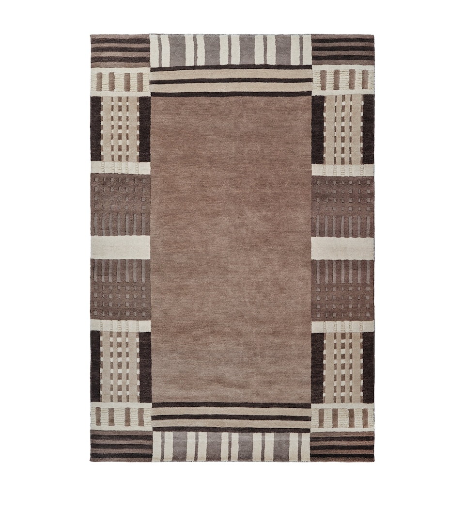 The Rug Company x Paul Smith Takt Border Rug (3.05m x 2.44m) Beige