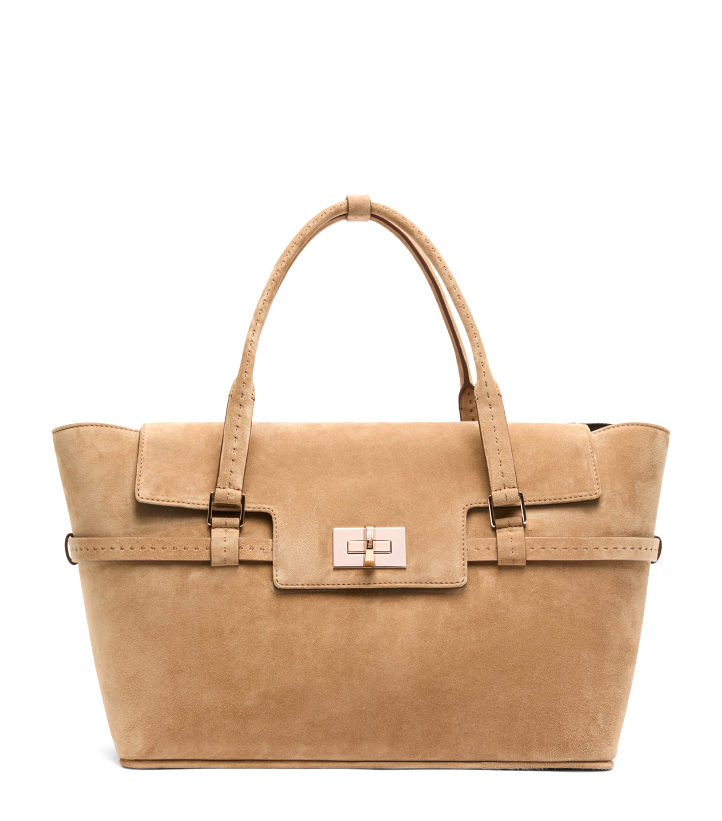 Max Mara Suede Tote Bag Beige