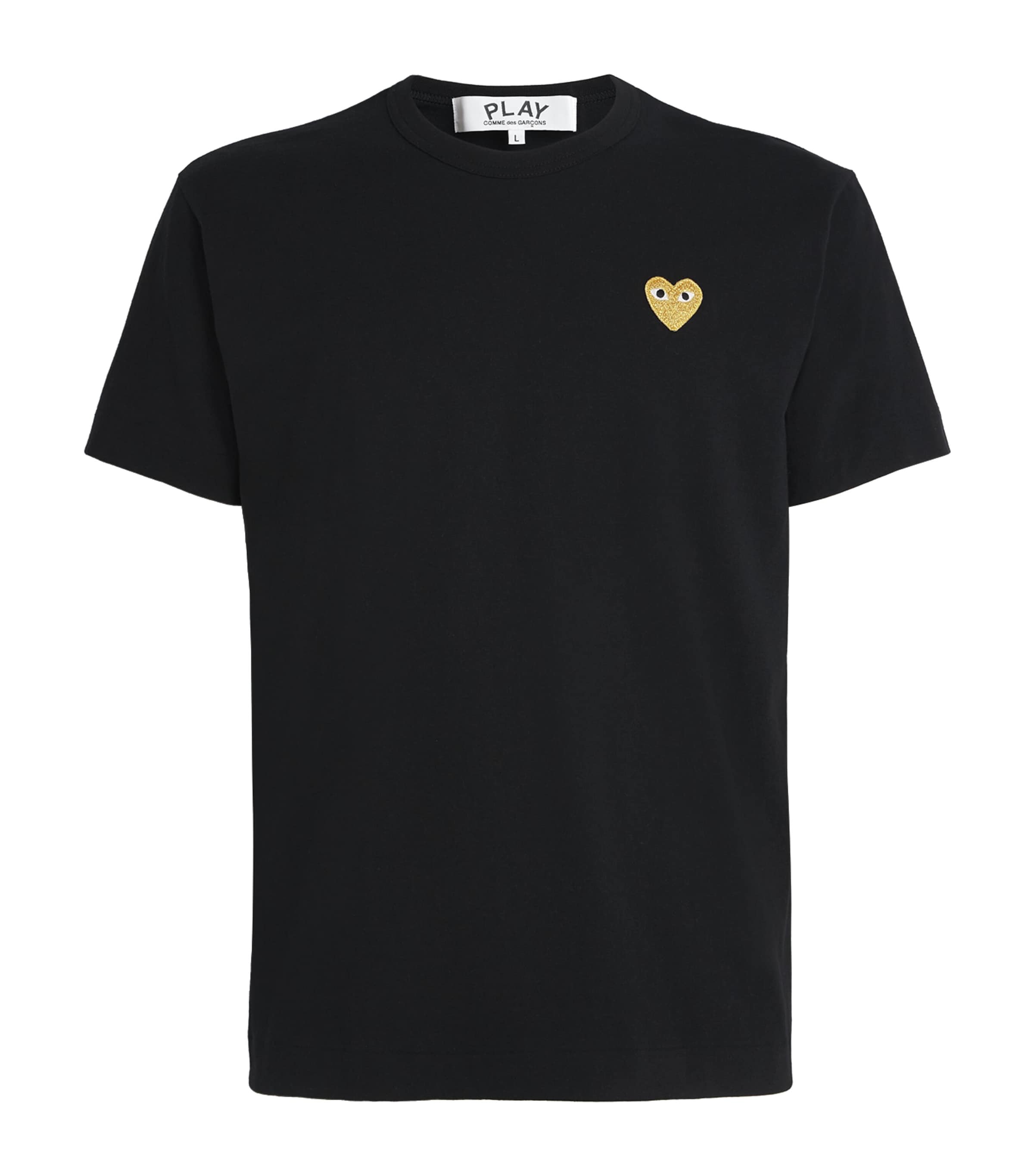 Comme Des Garçons Play Mens Heart Logo T-Shirt Black