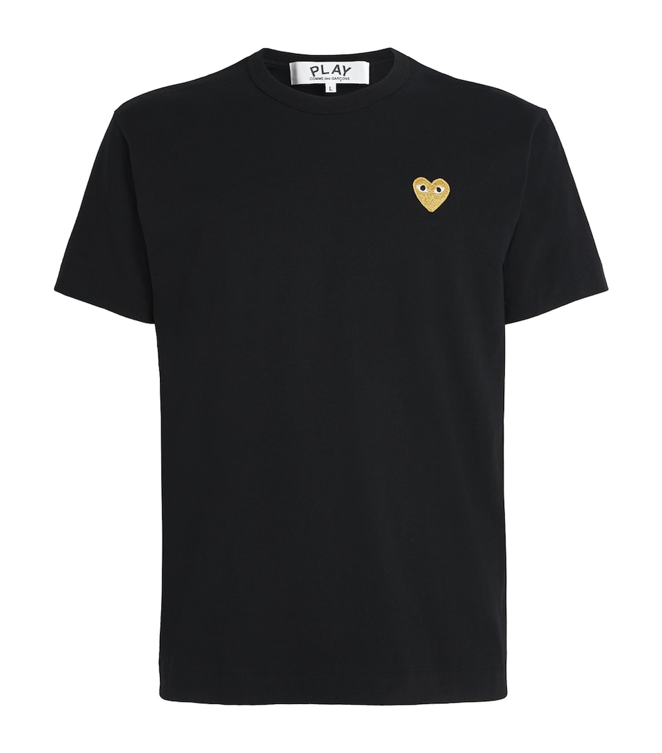 Comme Des Garçons Play Mens Heart Logo T-Shirt Black