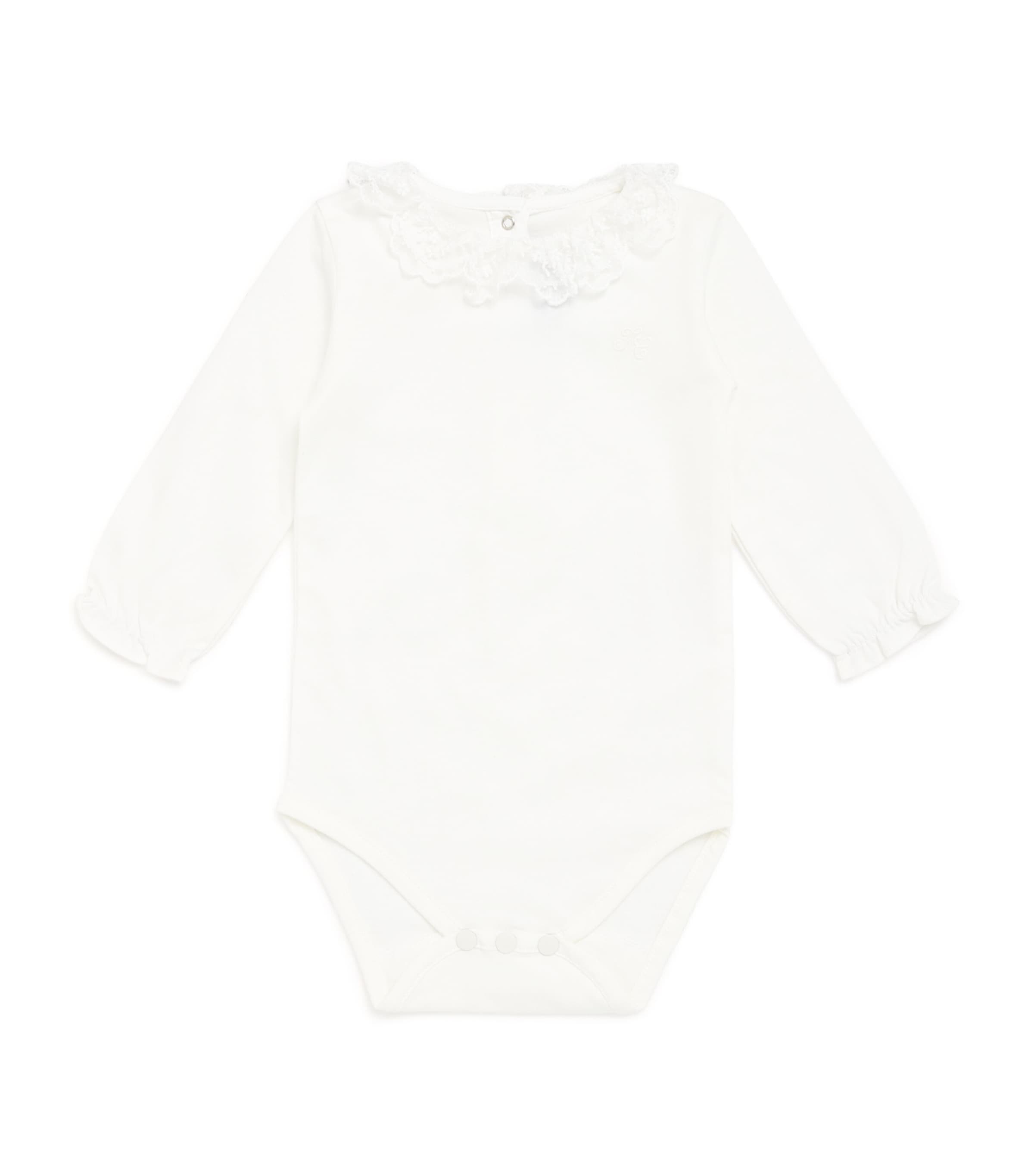 Cotton Lace-Collar Bodysuit (3 Months–3 Years)