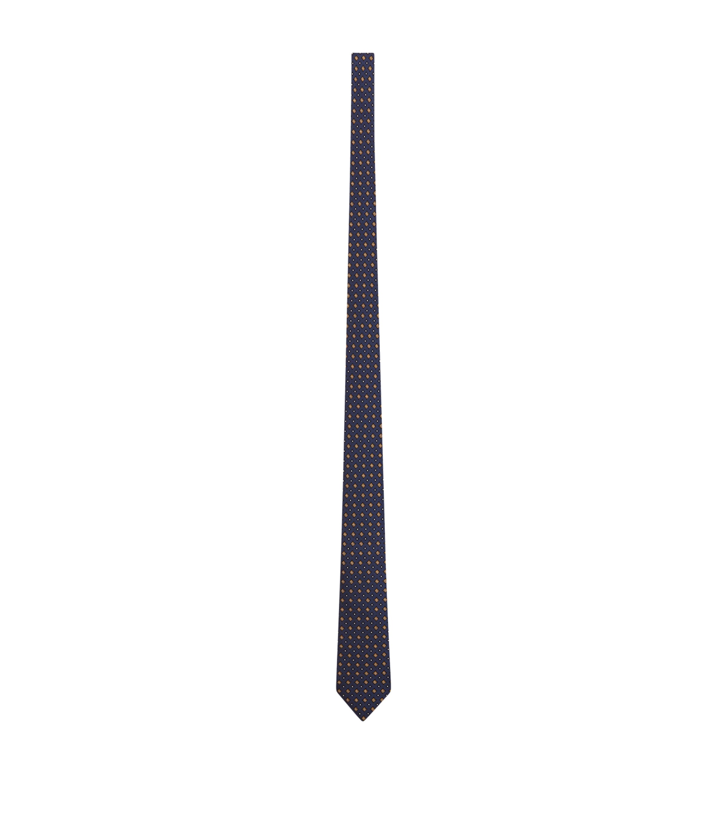 Saint Laurent Silk Geometric-Pattern Tie