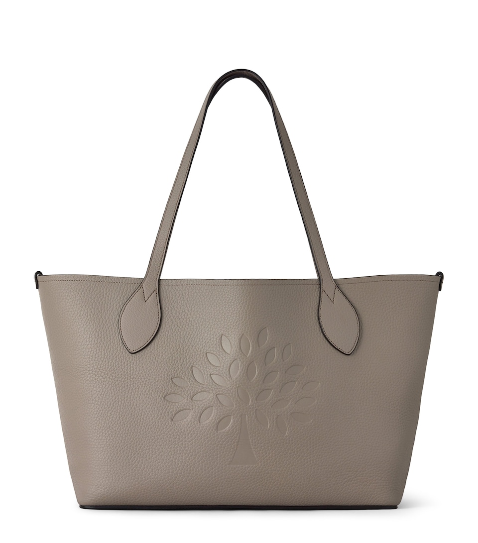 Mulberry Leather Tree Tote Bag Cashmere Taupe