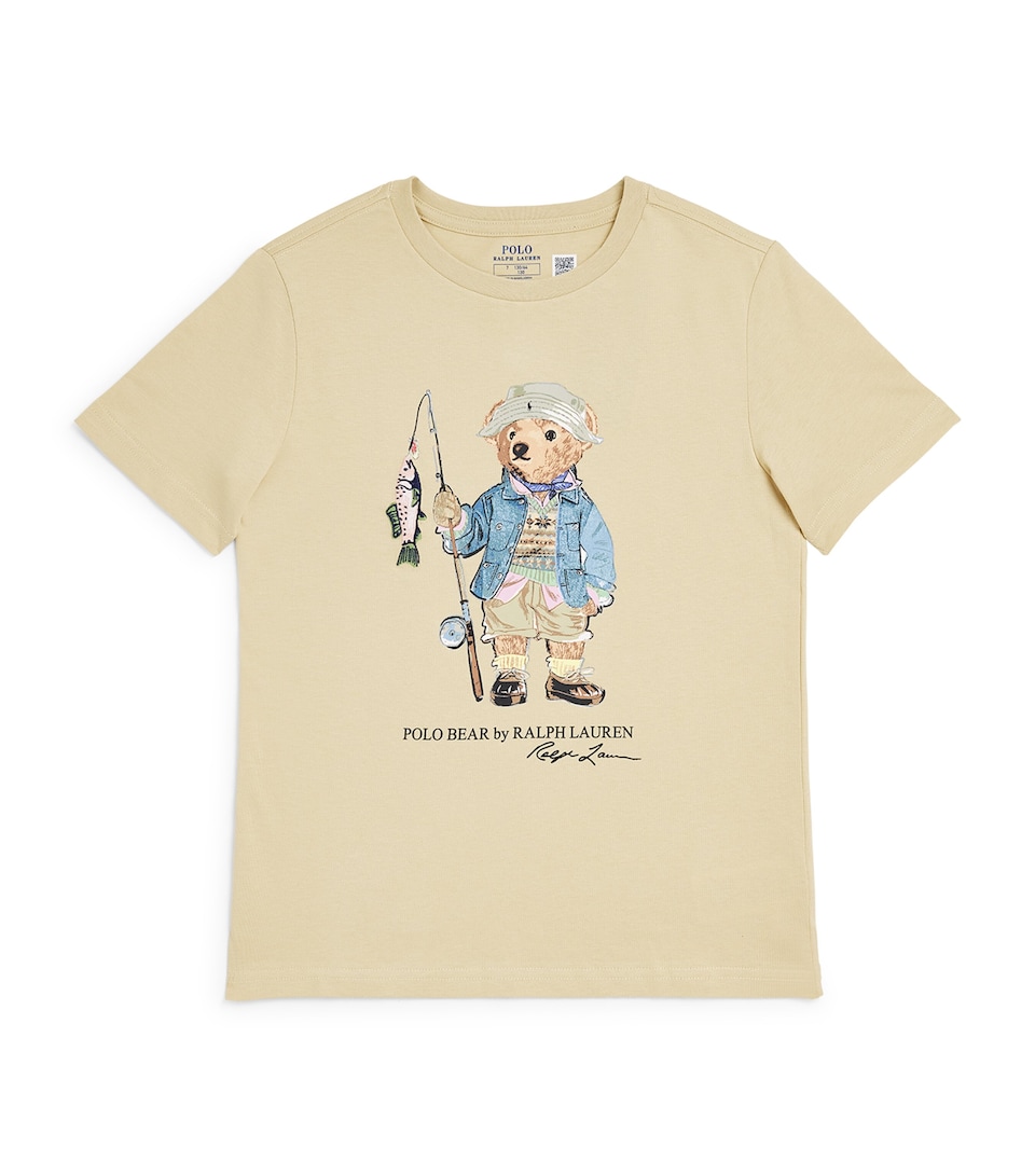 Ralph Lauren Kids Cotton Polo Bear T-Shirt (2-7 Years) Tallow Cream