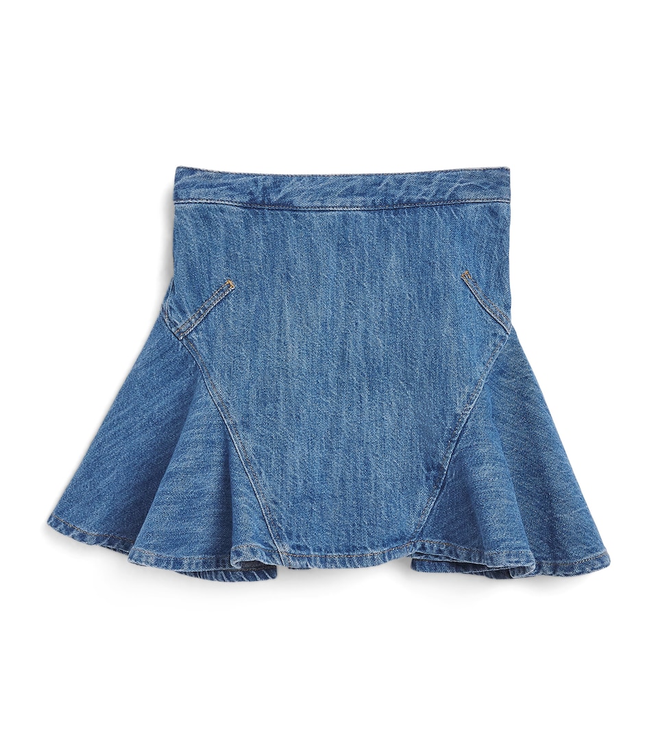 Givenchy Kids Flared Denim Skirt (4-12+ Years) Blue
