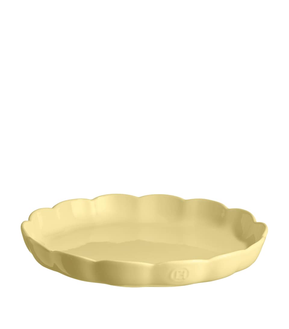 Emile Henry Ceramic Madeleine Tart Dish (31cm) Vanilla