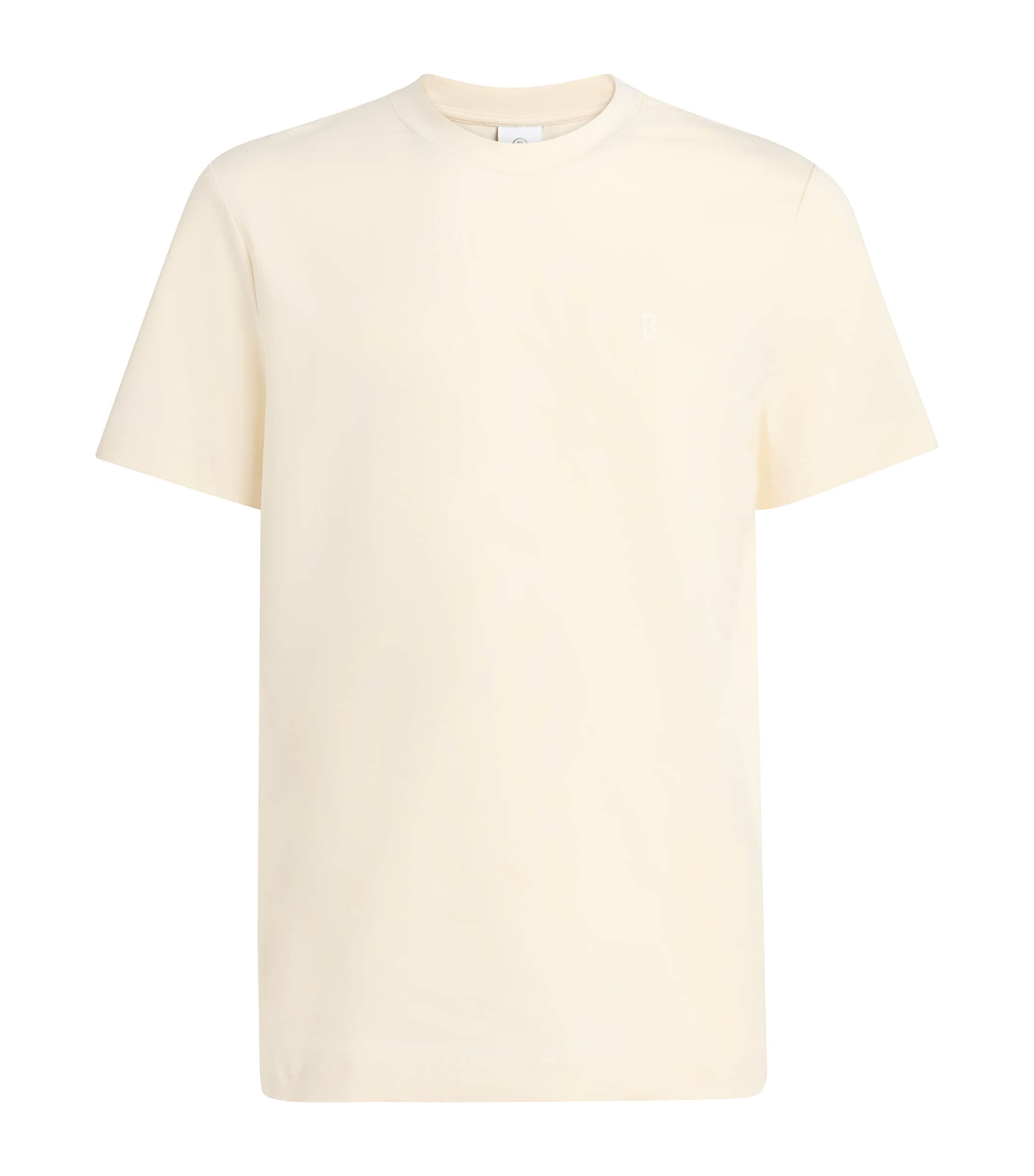 Bogner Mens Stretch-Cotton Logo Ryan T-Shirt Arctic Wolf
