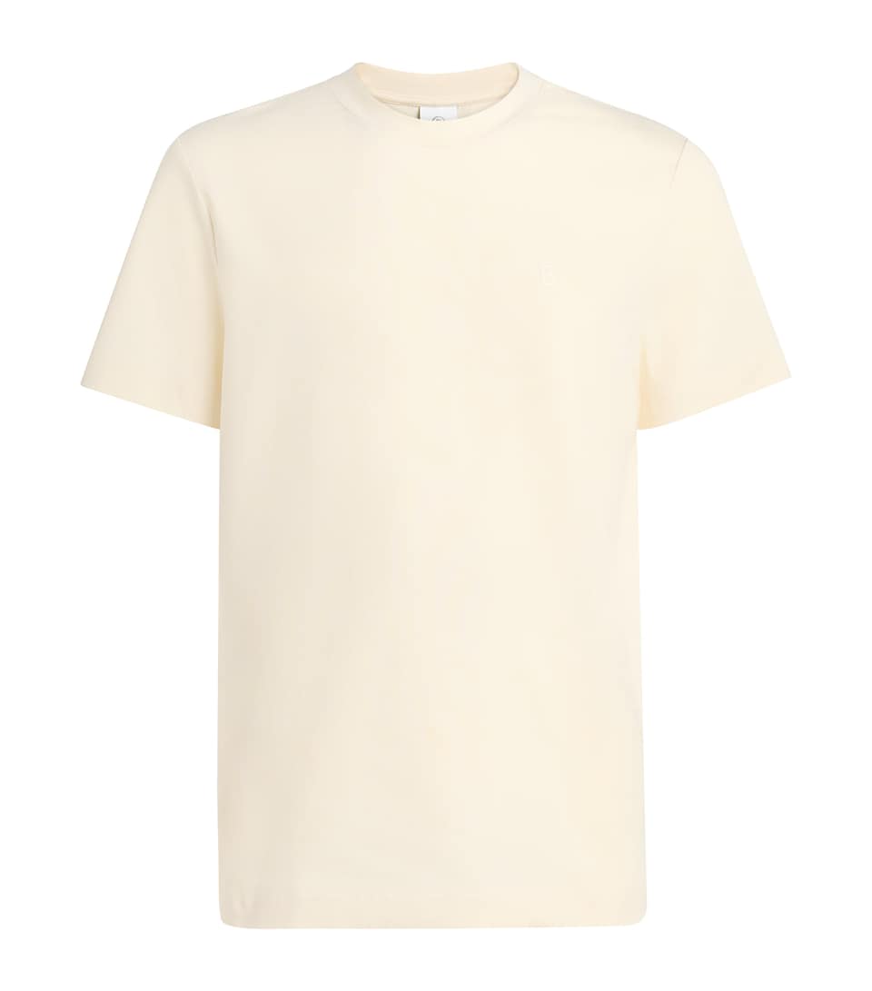 Bogner Mens Stretch-Cotton Logo Ryan T-Shirt Arctic Wolf