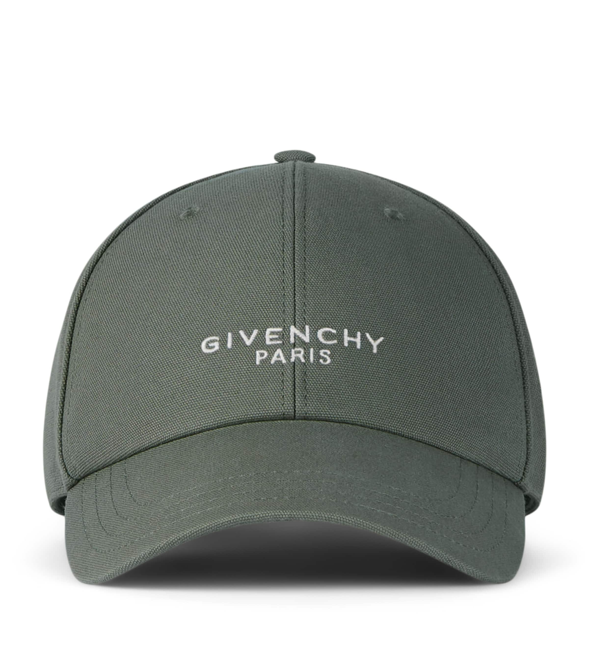 Givenchy Canvas Logo Baseball Cap Salvia