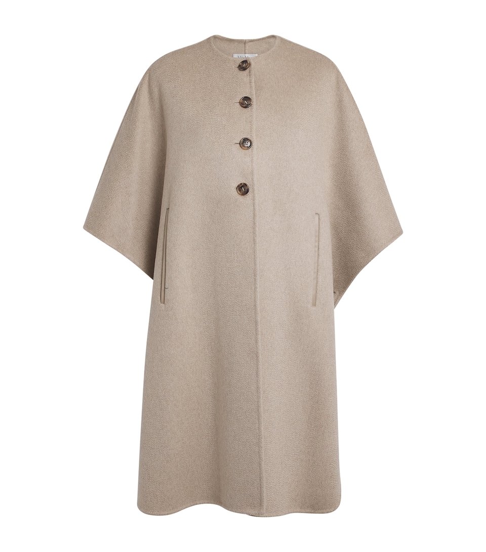 Cashmere Poncho Cape Coat