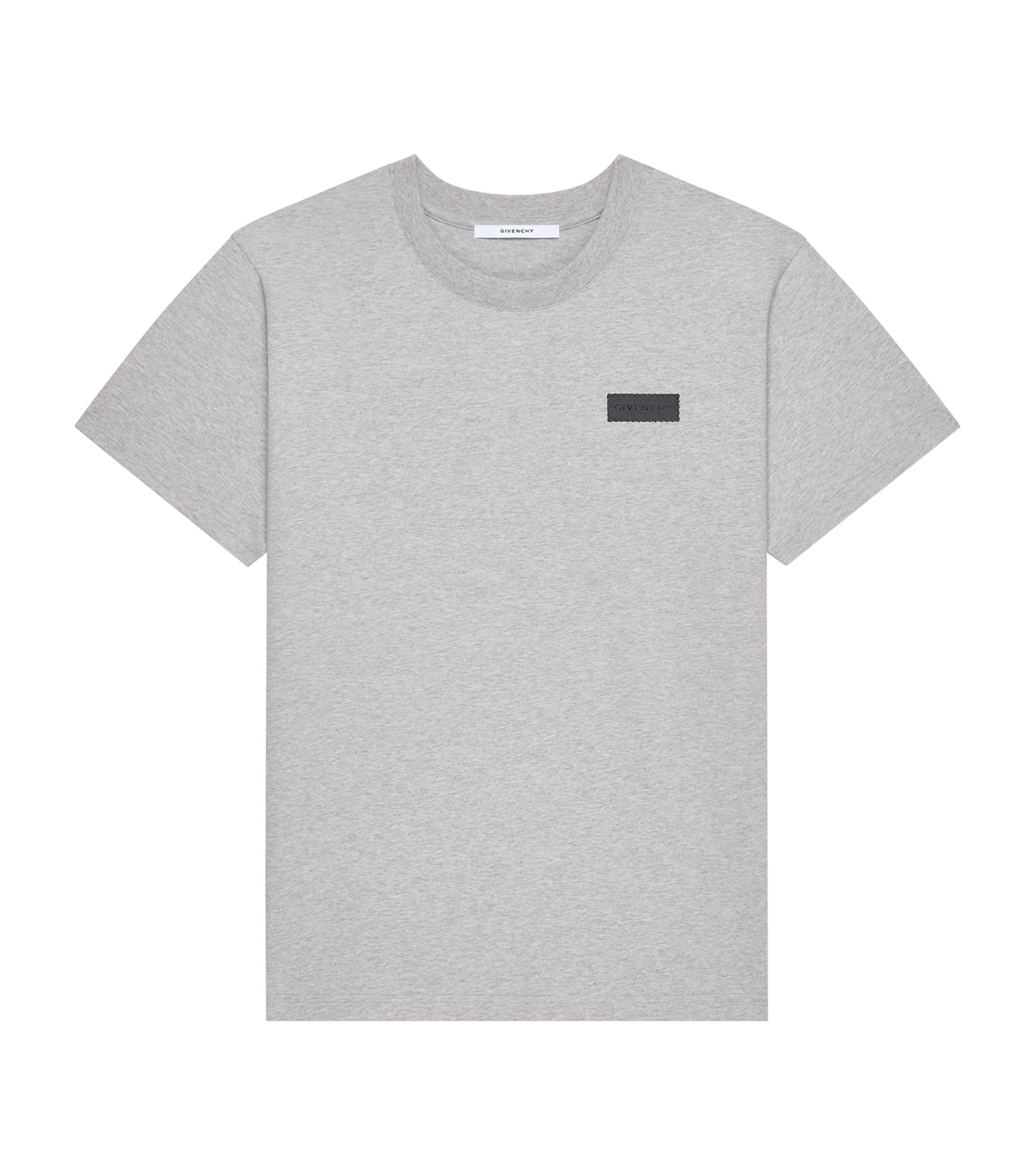 Tシャツ・カットソー Givenchy Cotton T-Shirt With Logo Label T-shirt in cotton with GIVENCHY Stamp print | Givenchy CA
