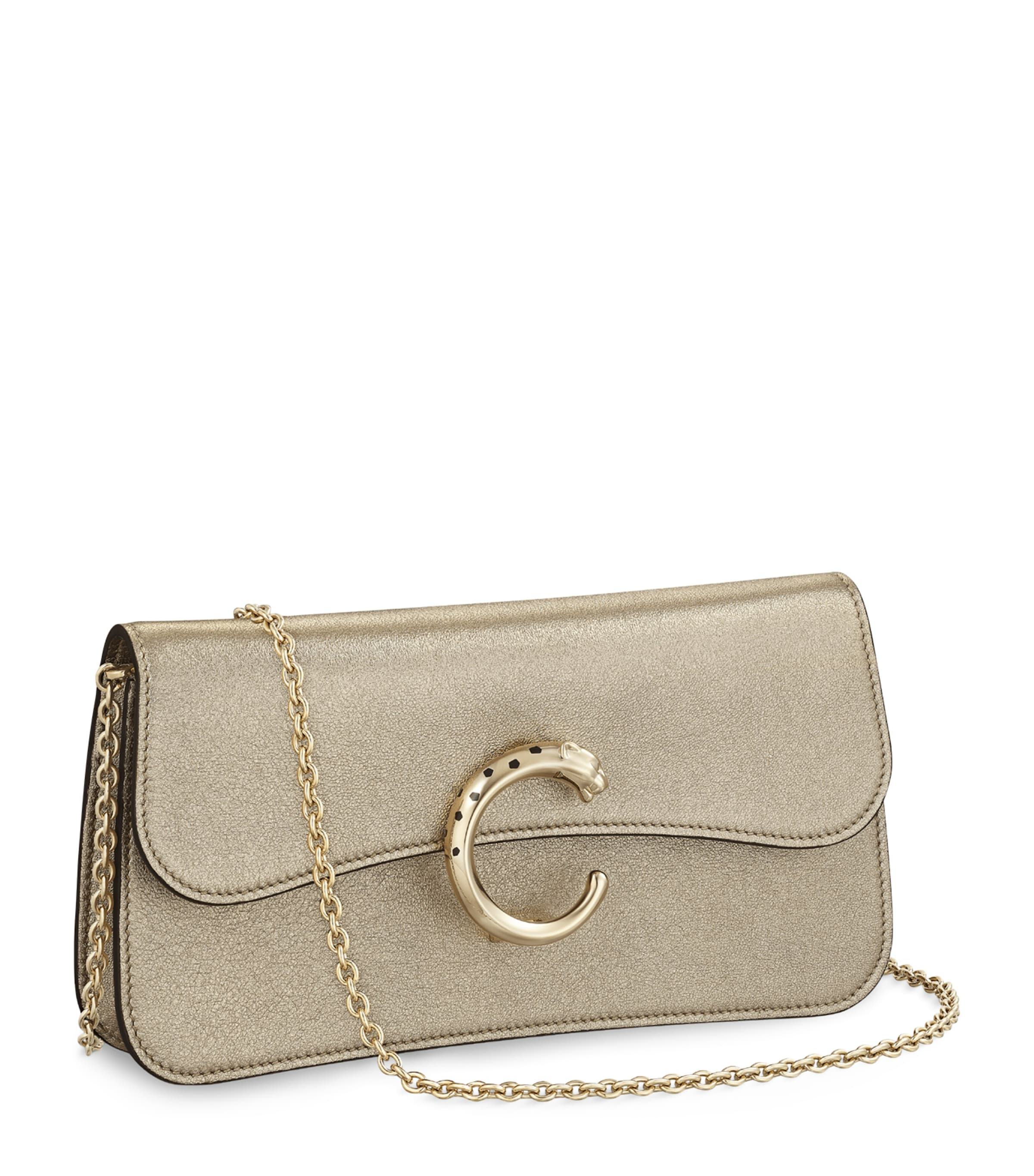 Mini Metallic Leather Panthère de Cartier Cross-Body Bag