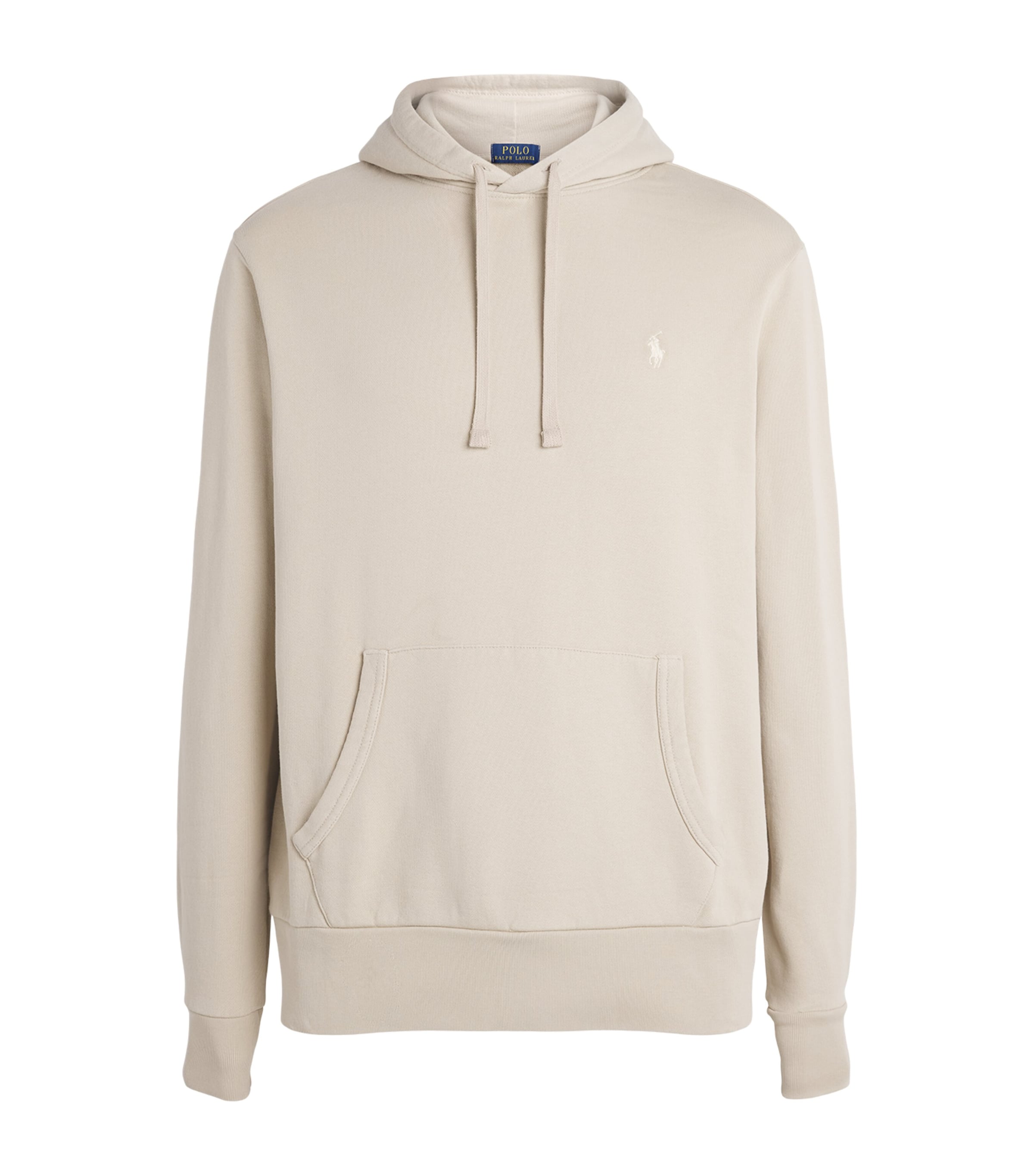 Polo Ralph Lauren Mens Cotton Loopback Fleece Polo Pony Hoodie Stoneware Grey