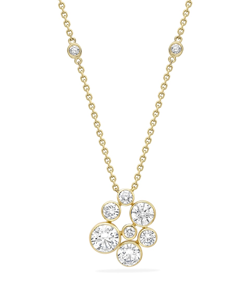 Yellow Gold and Diamond Raindance Necklace