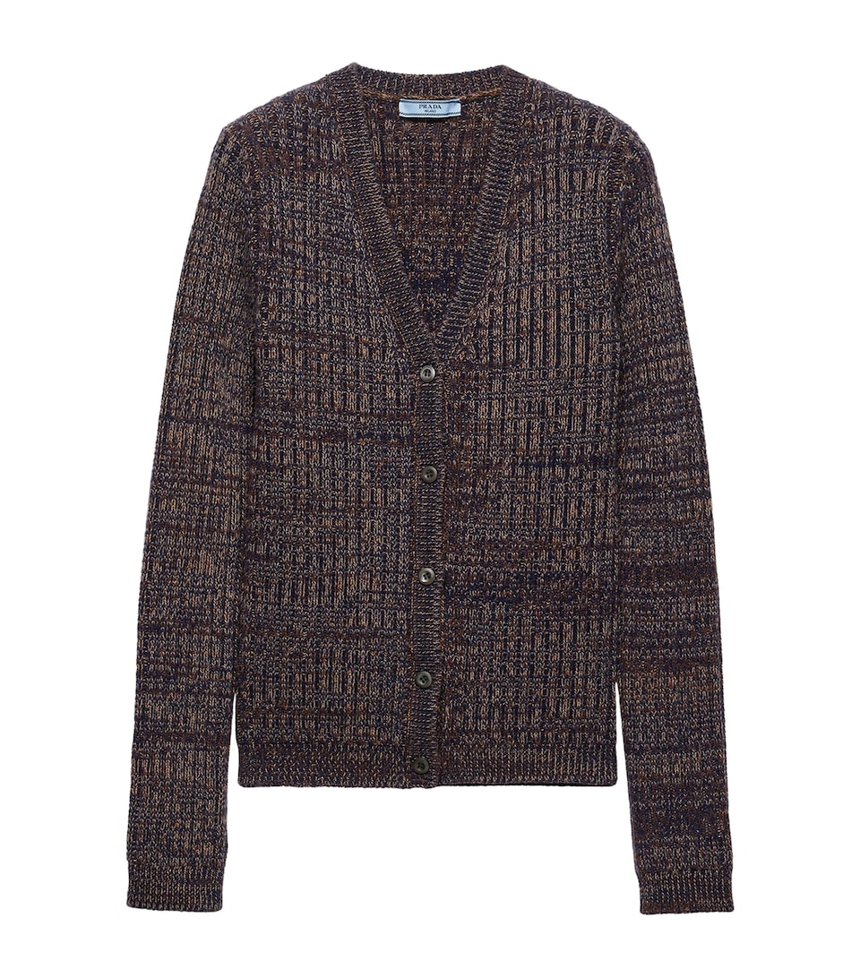 Wool-Cashmere Mouliné Cardigan