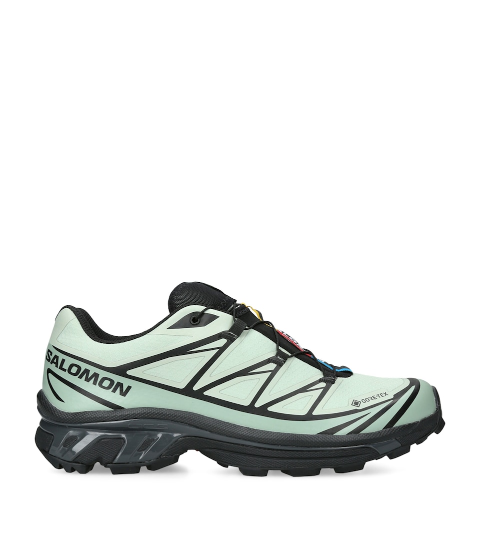 Salomon Mens XT-6 Gore-Tex Sneakers Green Oth