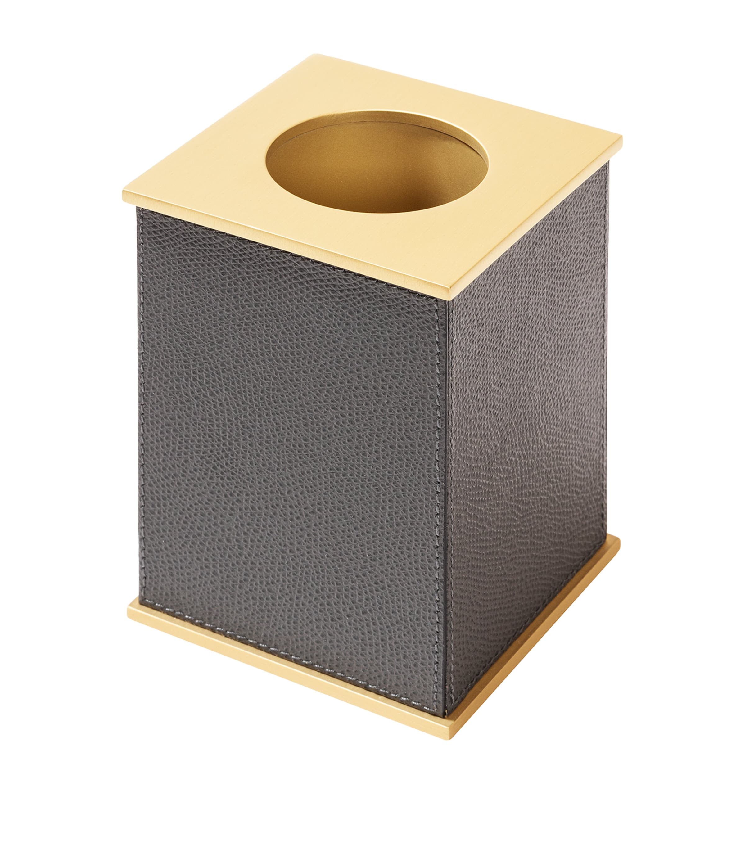 Giobagnara Leather-Trim Firenze Toothbrush Holder Slate