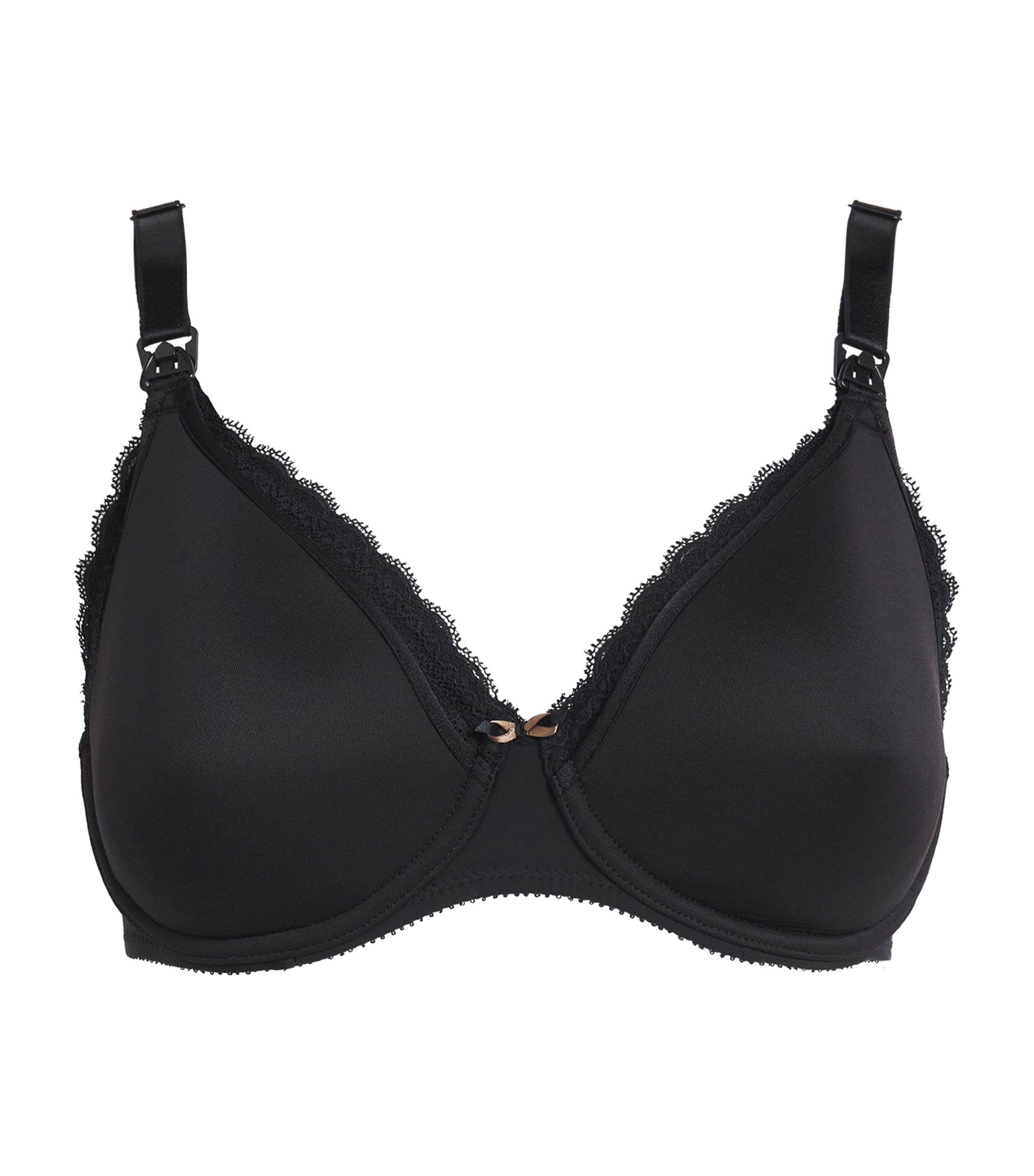 Chantelle Womens Lace-Trim Maternity Bra Black