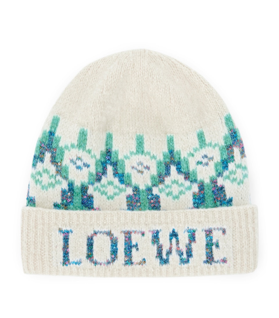 Wool-Blend Fair Isle Beanie