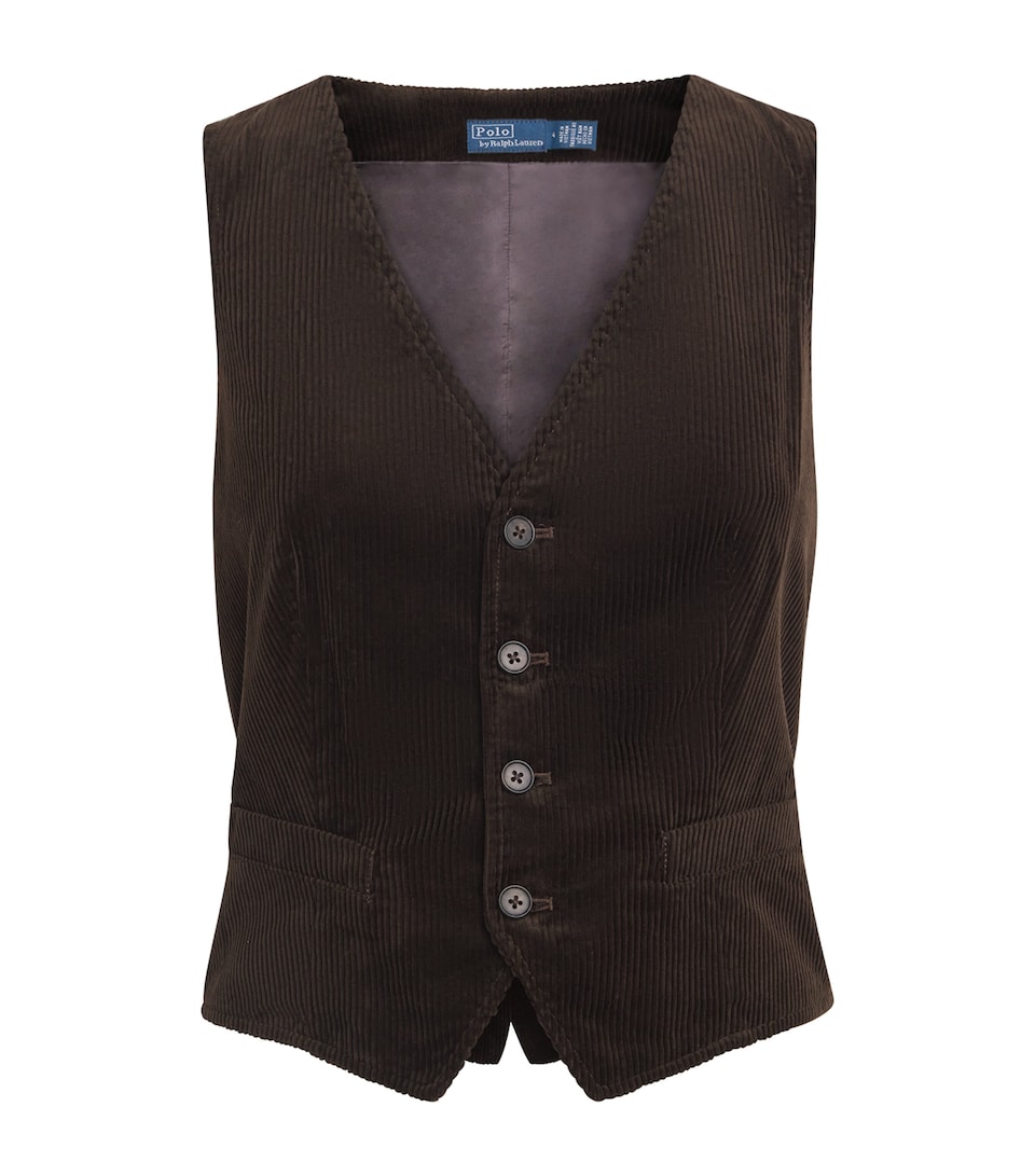 Cotton Corduroy Slim-Fit Waistcoat
