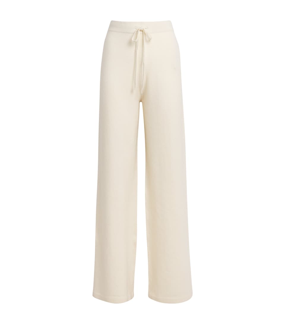 Yves Salomon Womens Merino-Blend Wide-Leg Trousers