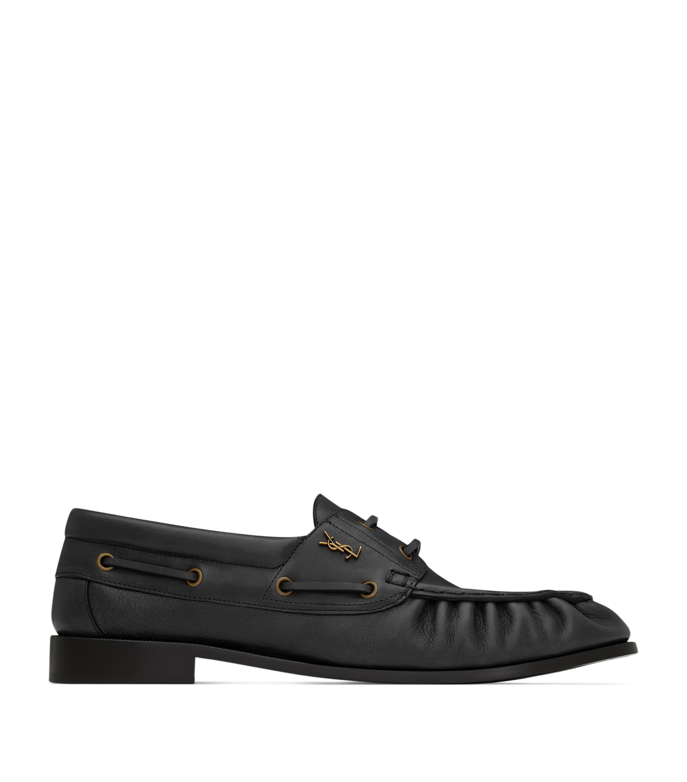 Saint Laurent Leather Bateau Le Loafers