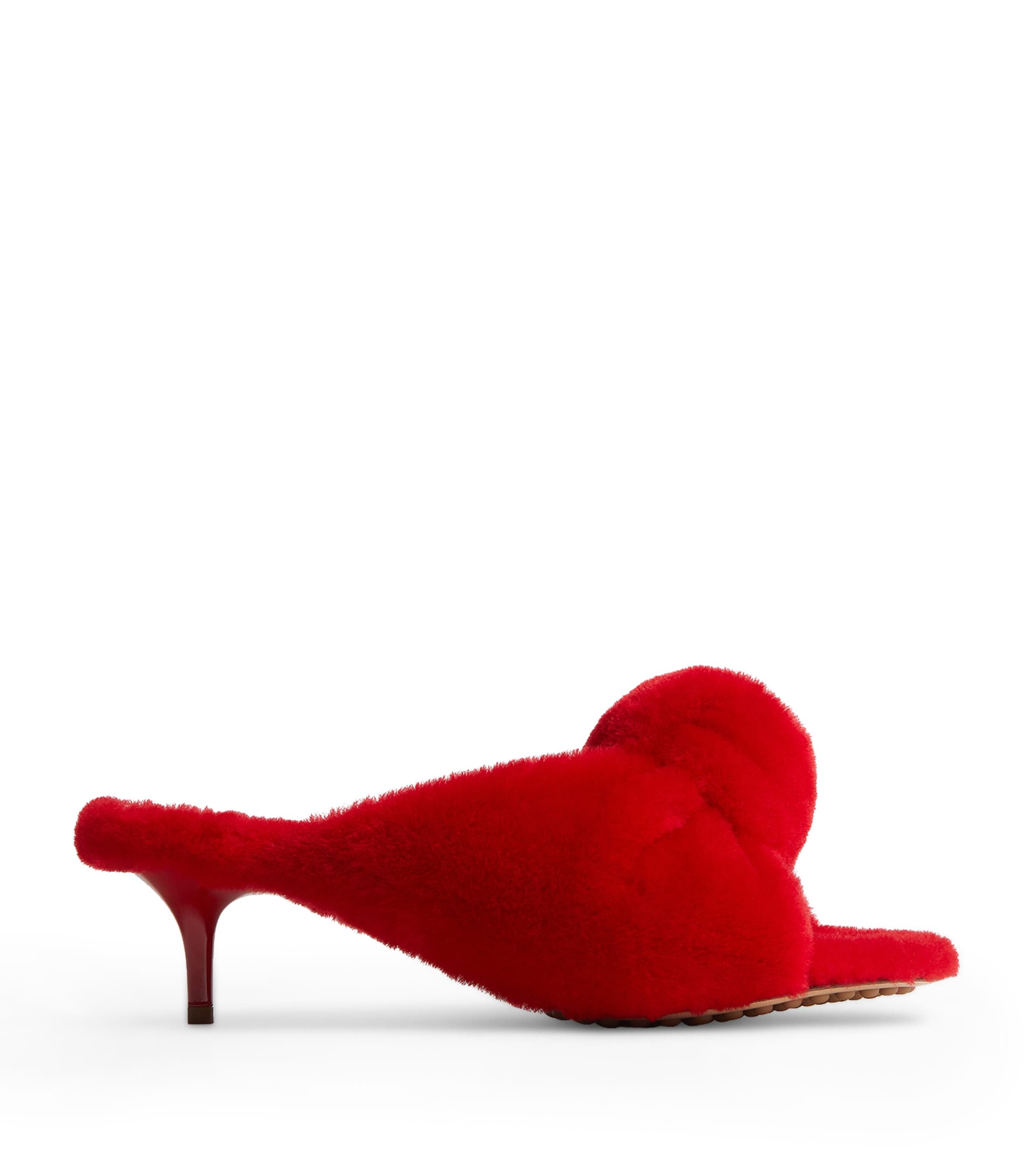 Shearling Knot Mules 50