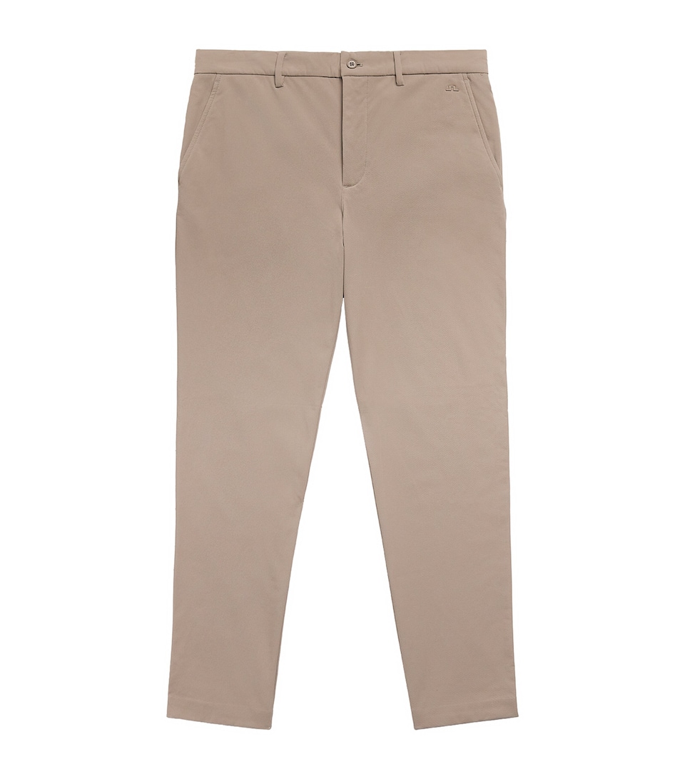 J Lindeberg Mens Twill Ellott Slim Trousers Brindle