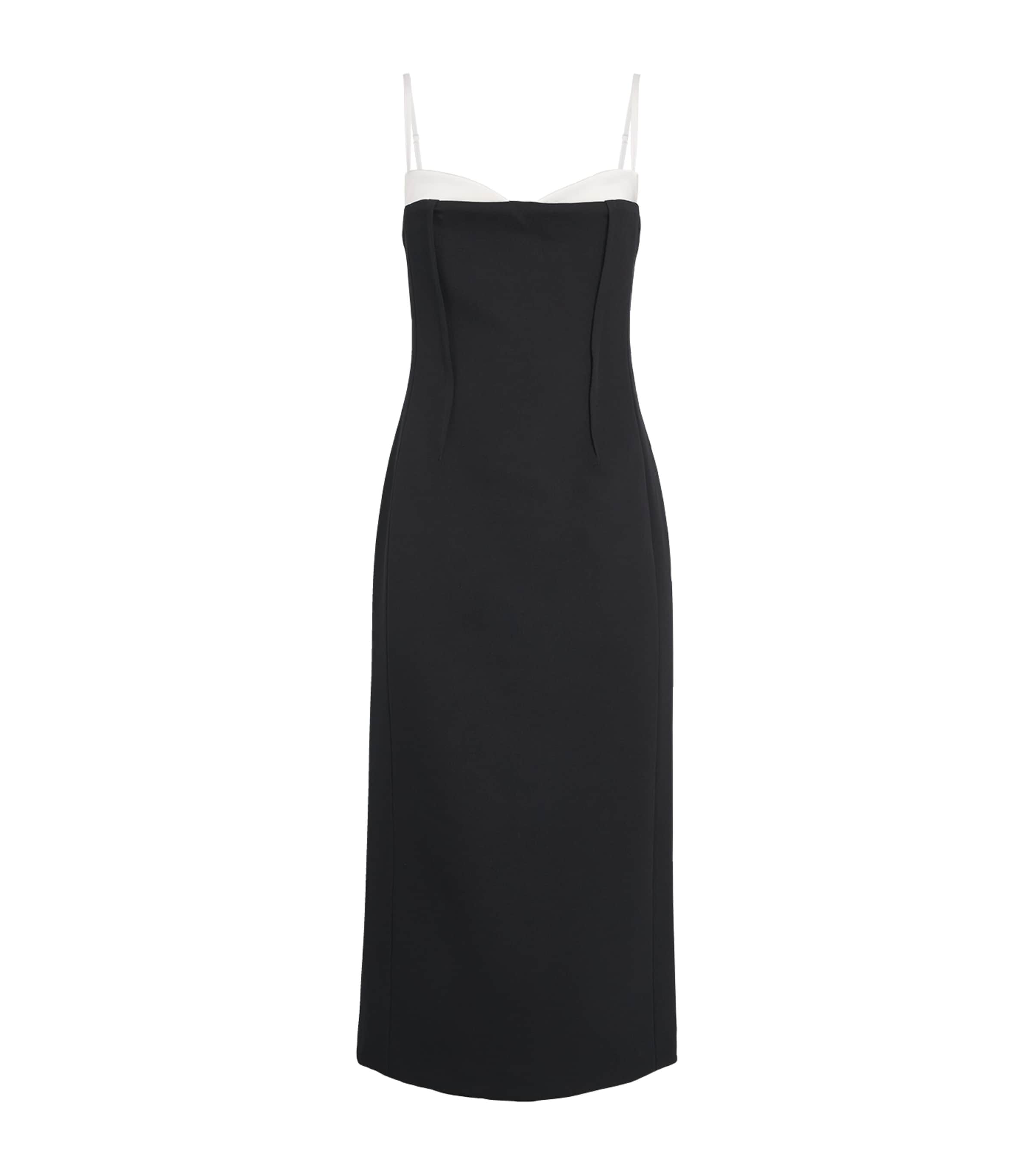 Simkhai Womens Kristen Midi Dress Black Multi