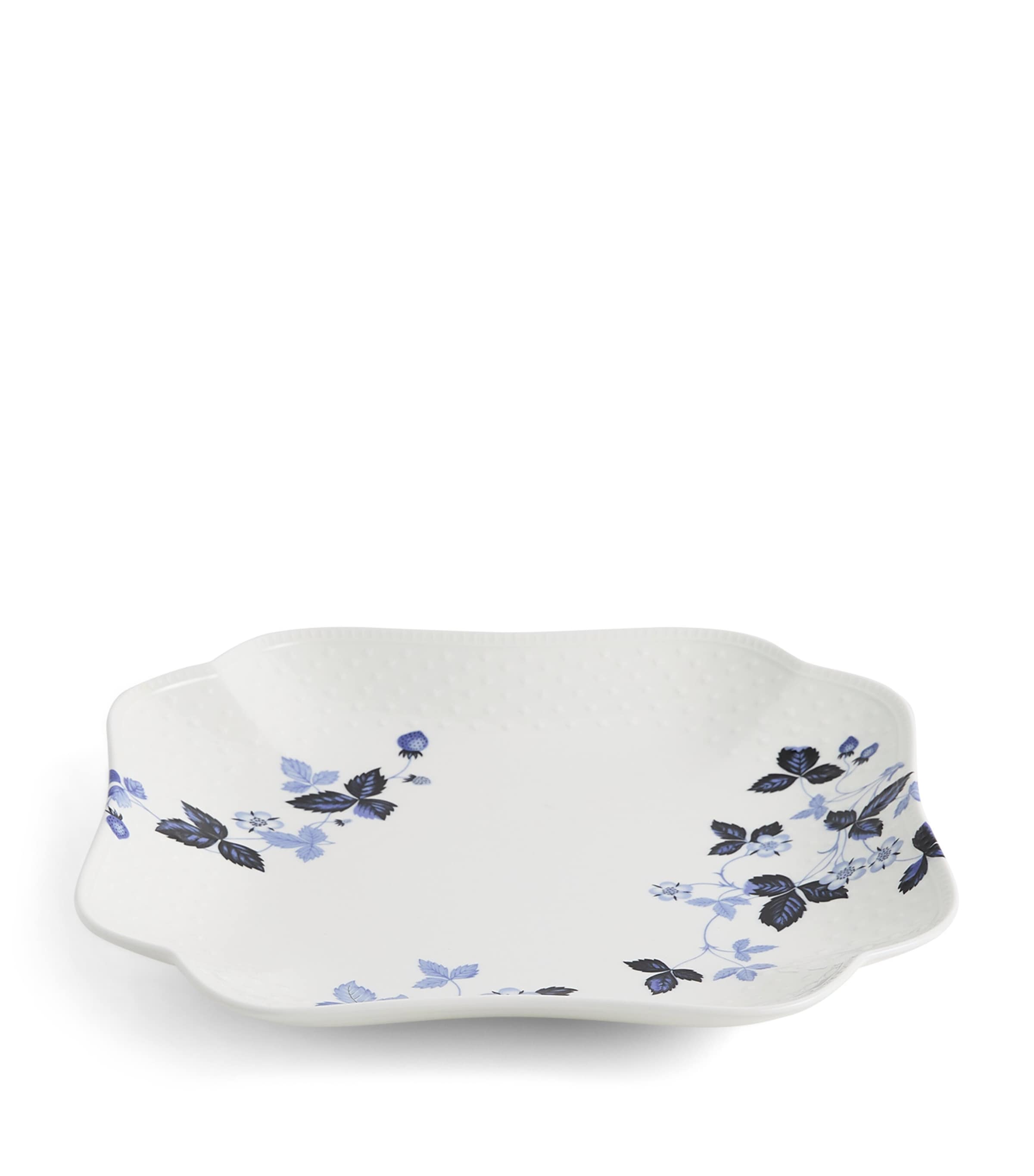 Wedgwood Wild Strawberry Inky Blue Square Platter (27cm) Blue