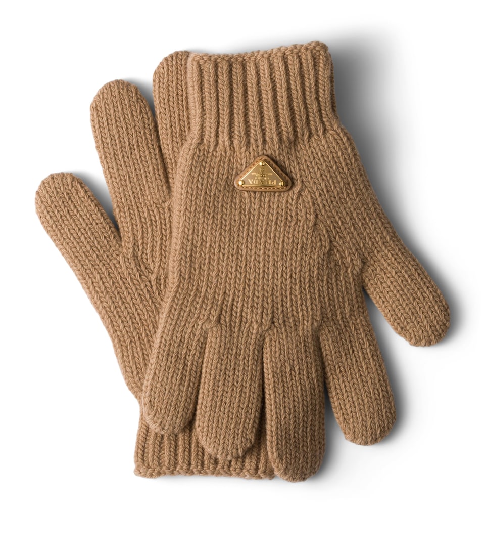 Wool Logo Gloves