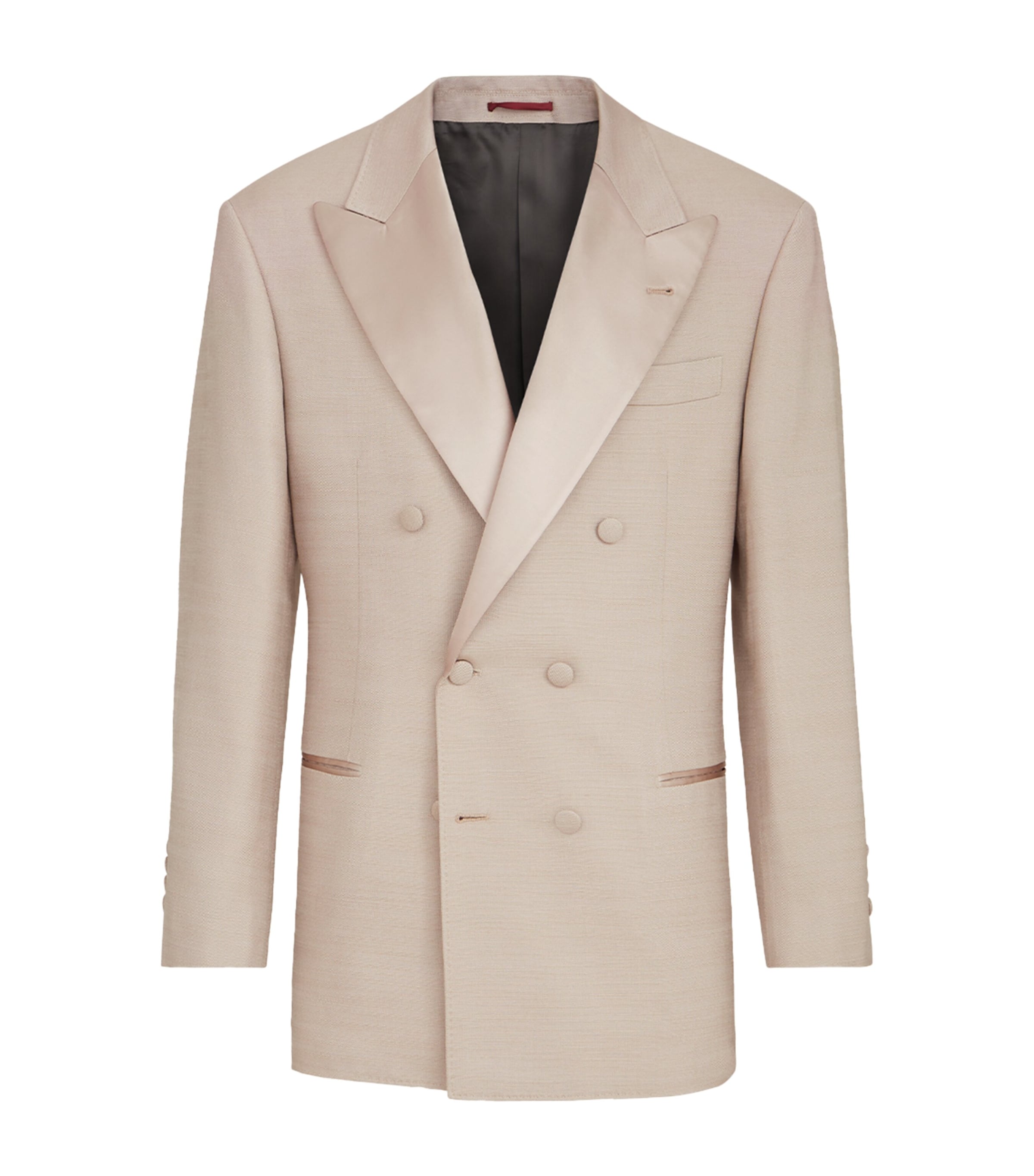Brunello Cucinelli Mens Silk One-And-A-Half-Breasted Blazer