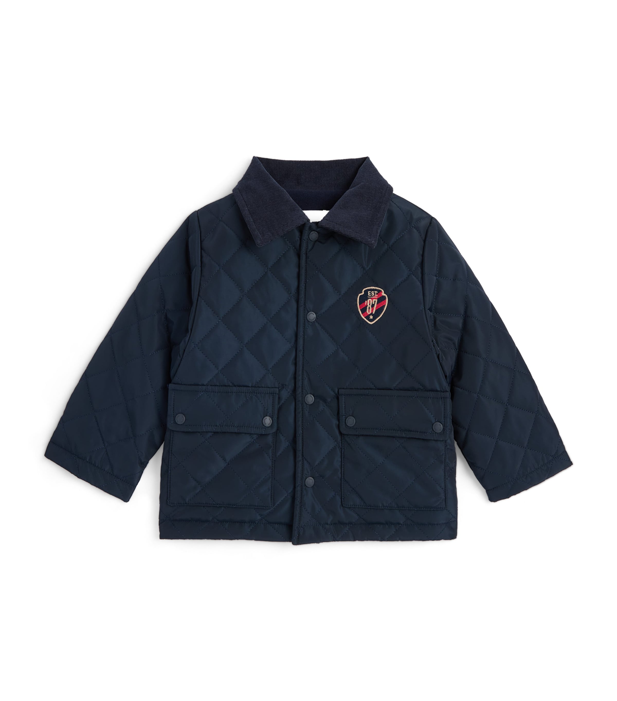 Patachou Quilted Jacket (6-36 Months) Marine
