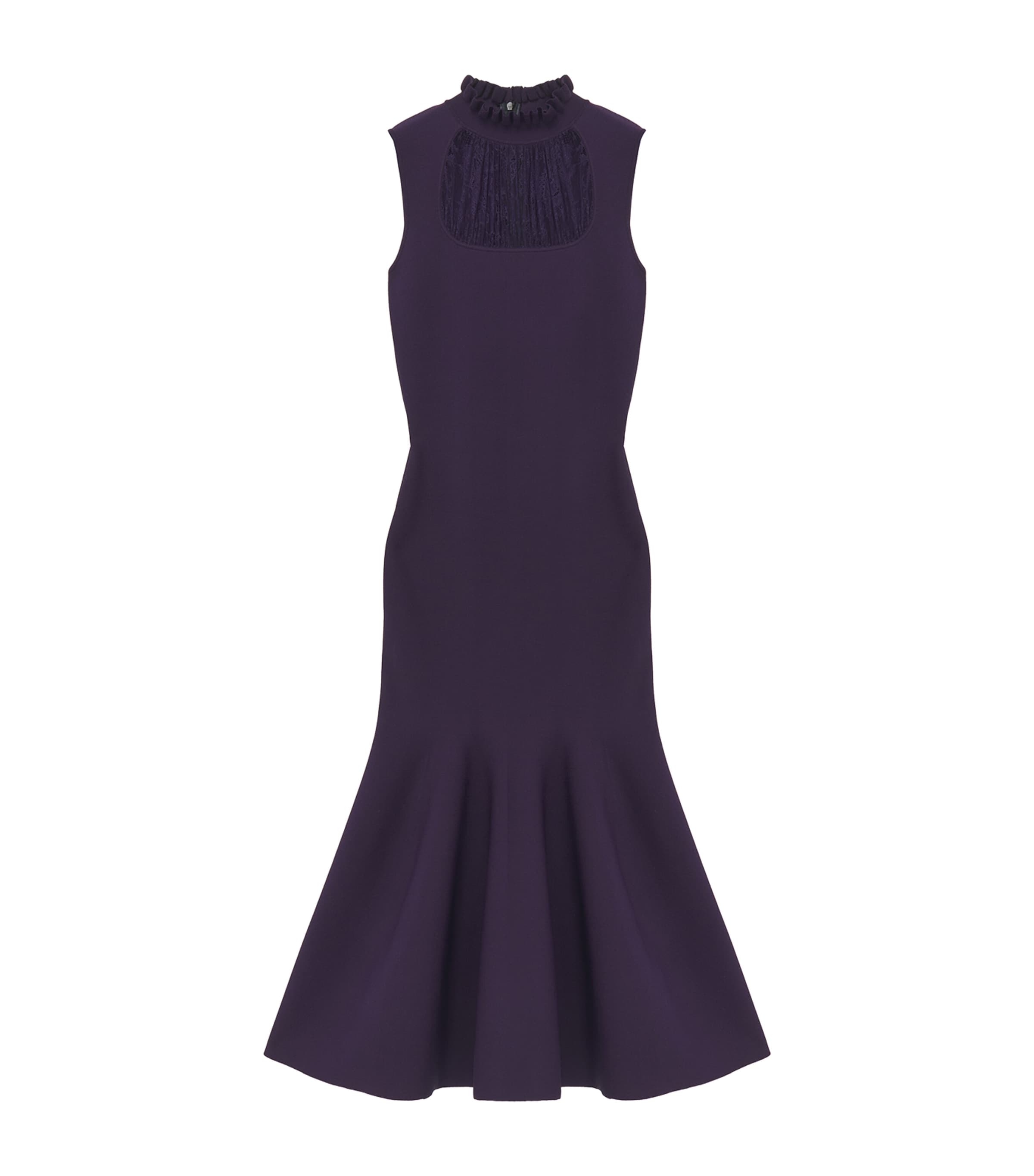 Fringe-Detail Midi Dress