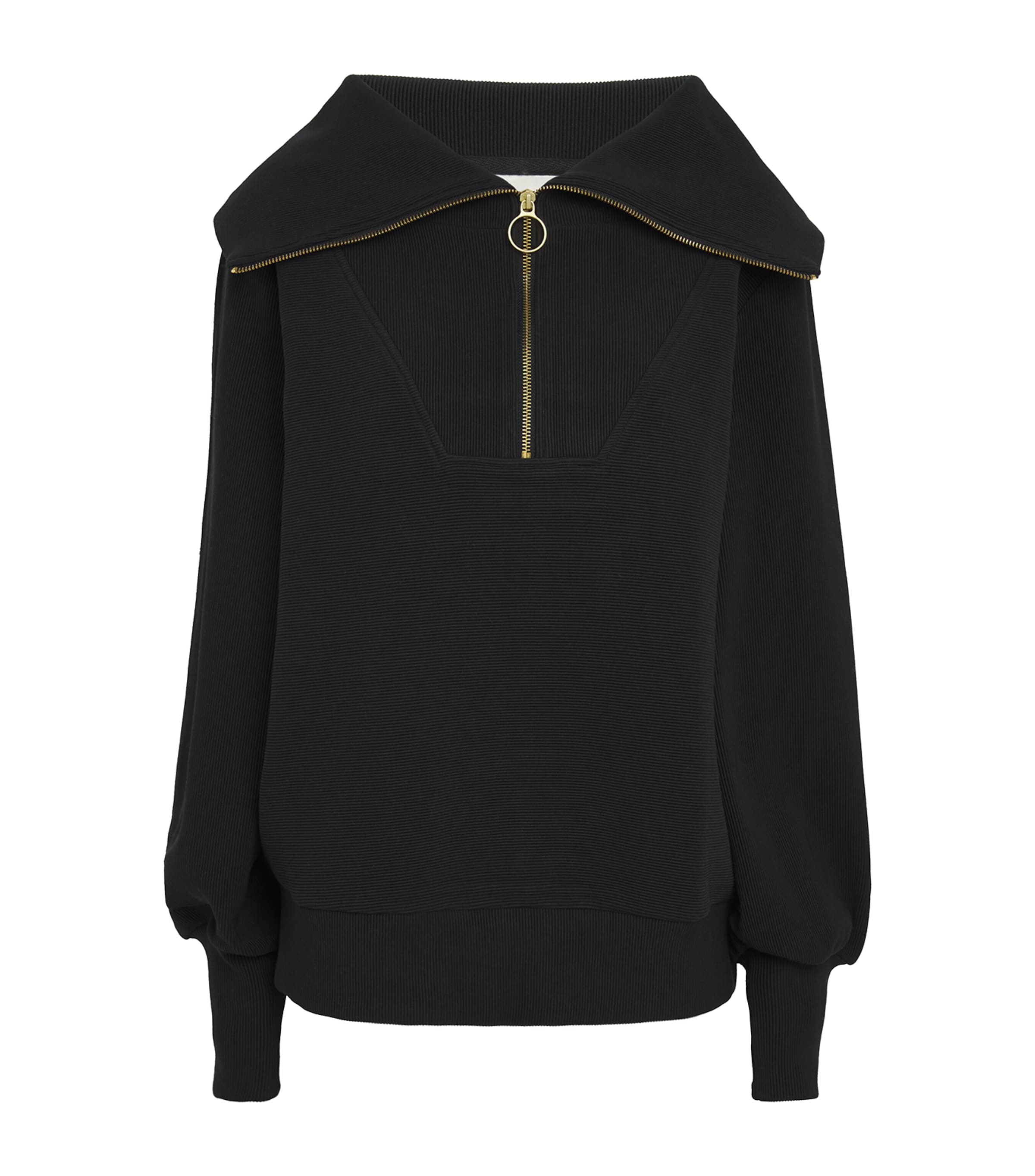 Varley Womens Vine Half-Zip Sweatshirt Black