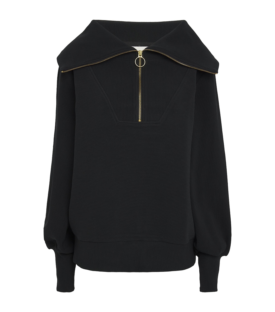 Varley Womens Vine Half-Zip Sweatshirt Black