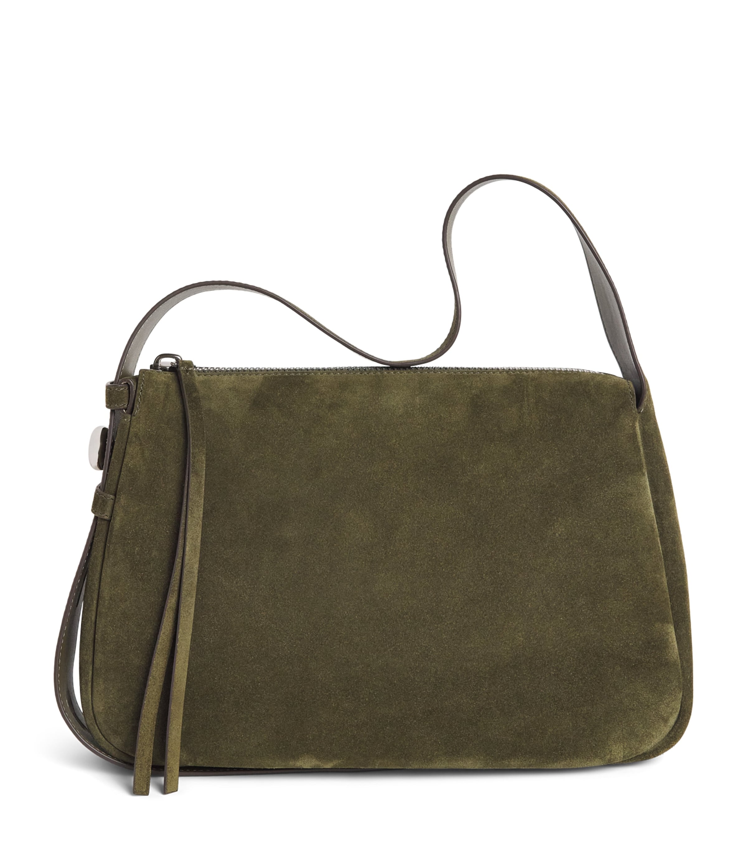 Tory Burch Suede Romy Shoulder Bag Leccio